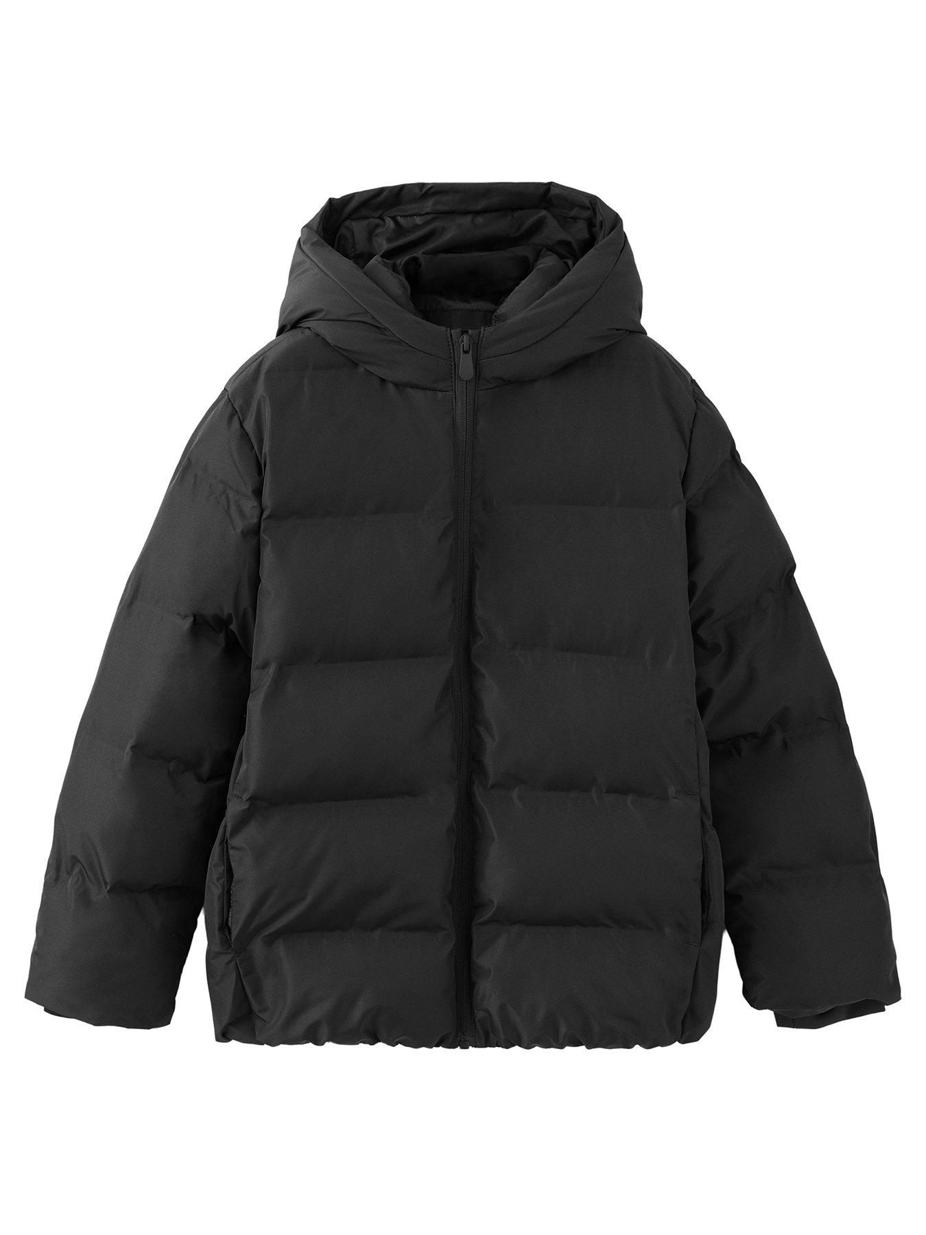 Mango Boys Hooded Puffer Coat - Black
