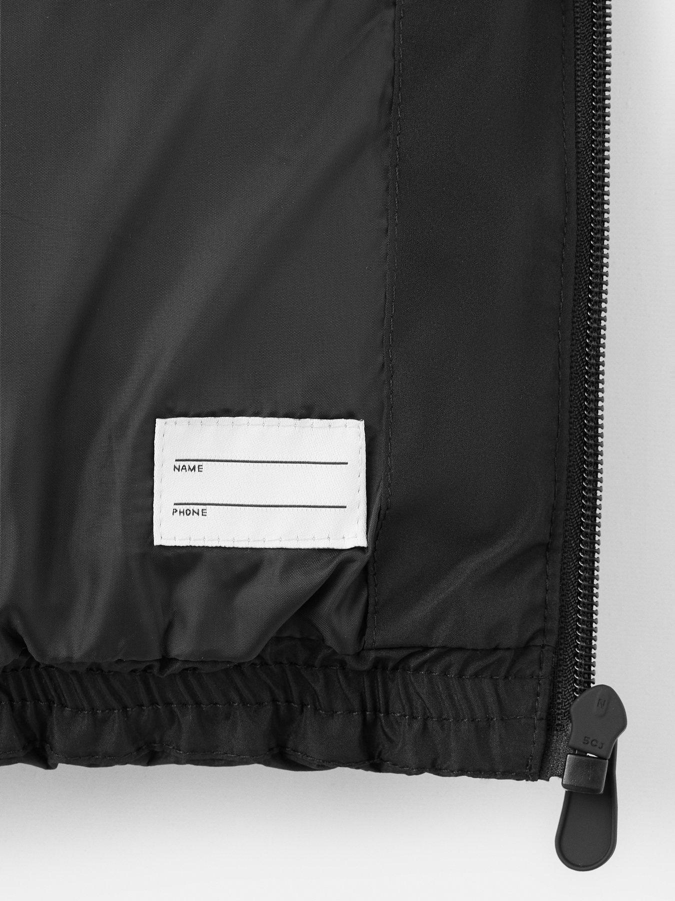 Image 3 of 4 of Mango Boys Hooded Puffer Coat - Black