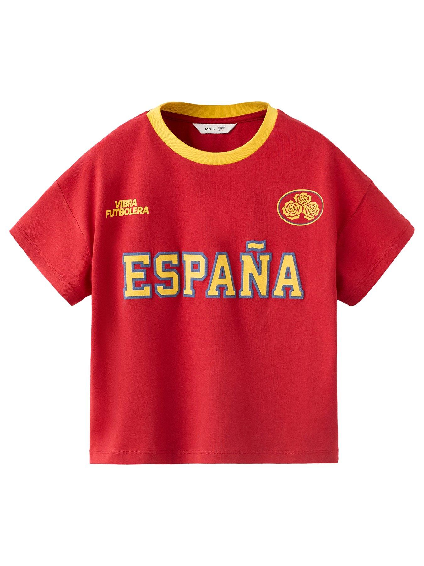 Mango Girls Spain Short Sleeve T-shirt - Red
