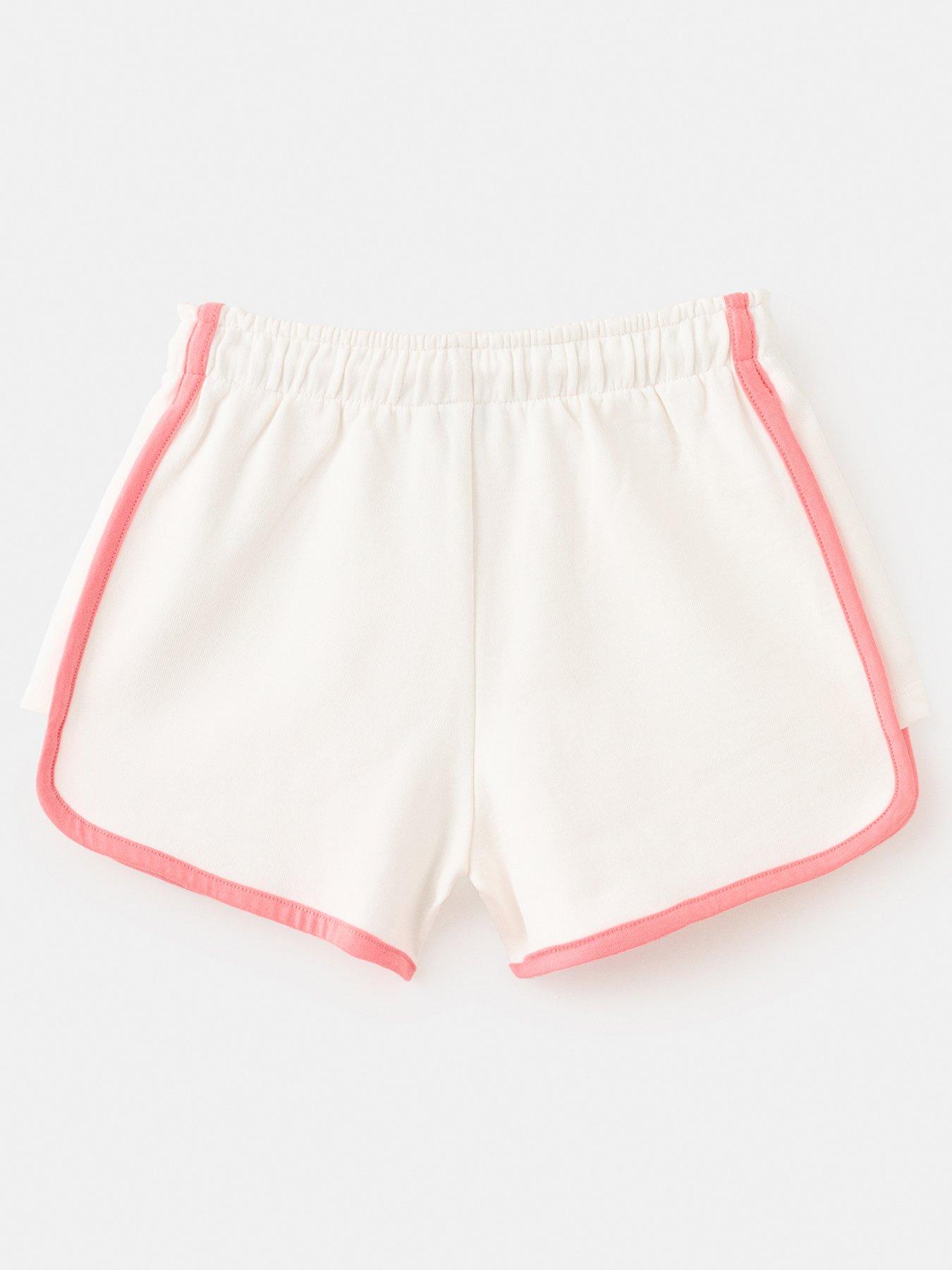 Image 3 of 6 of Mango Girls Jersey Runner Shorts - Light Cream