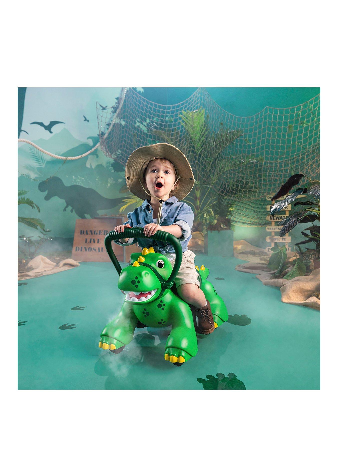 Roaring Dino Electric Ride-On with Lights & Sounds