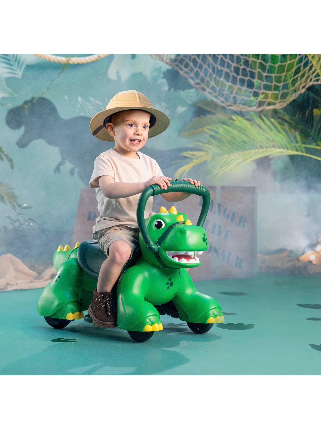 Image 5 of 7 of Light-Up Mist Roaring Dino Electric Ride-On Ride-On