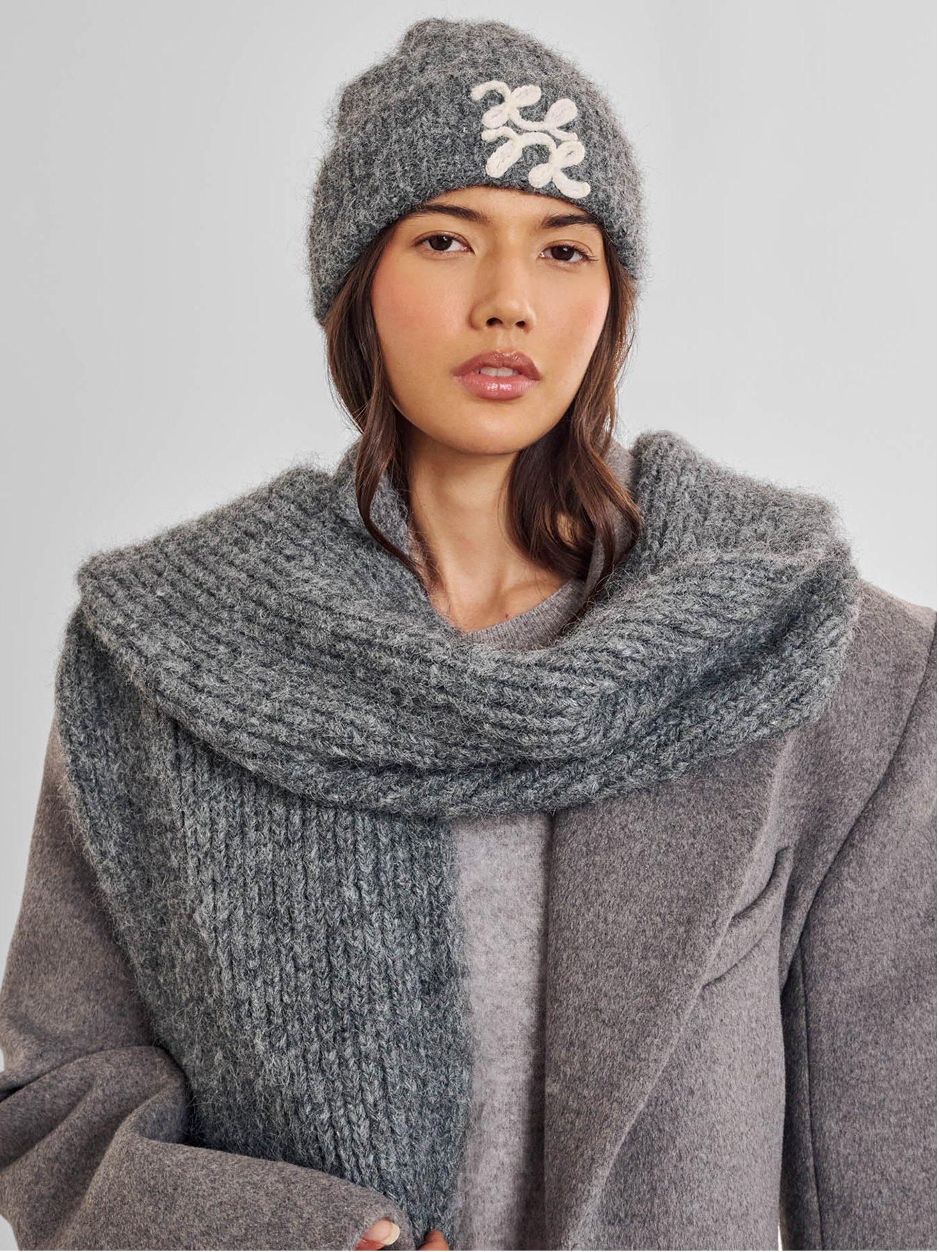 Katie Loxton Logo Applique Hat - Charcoal