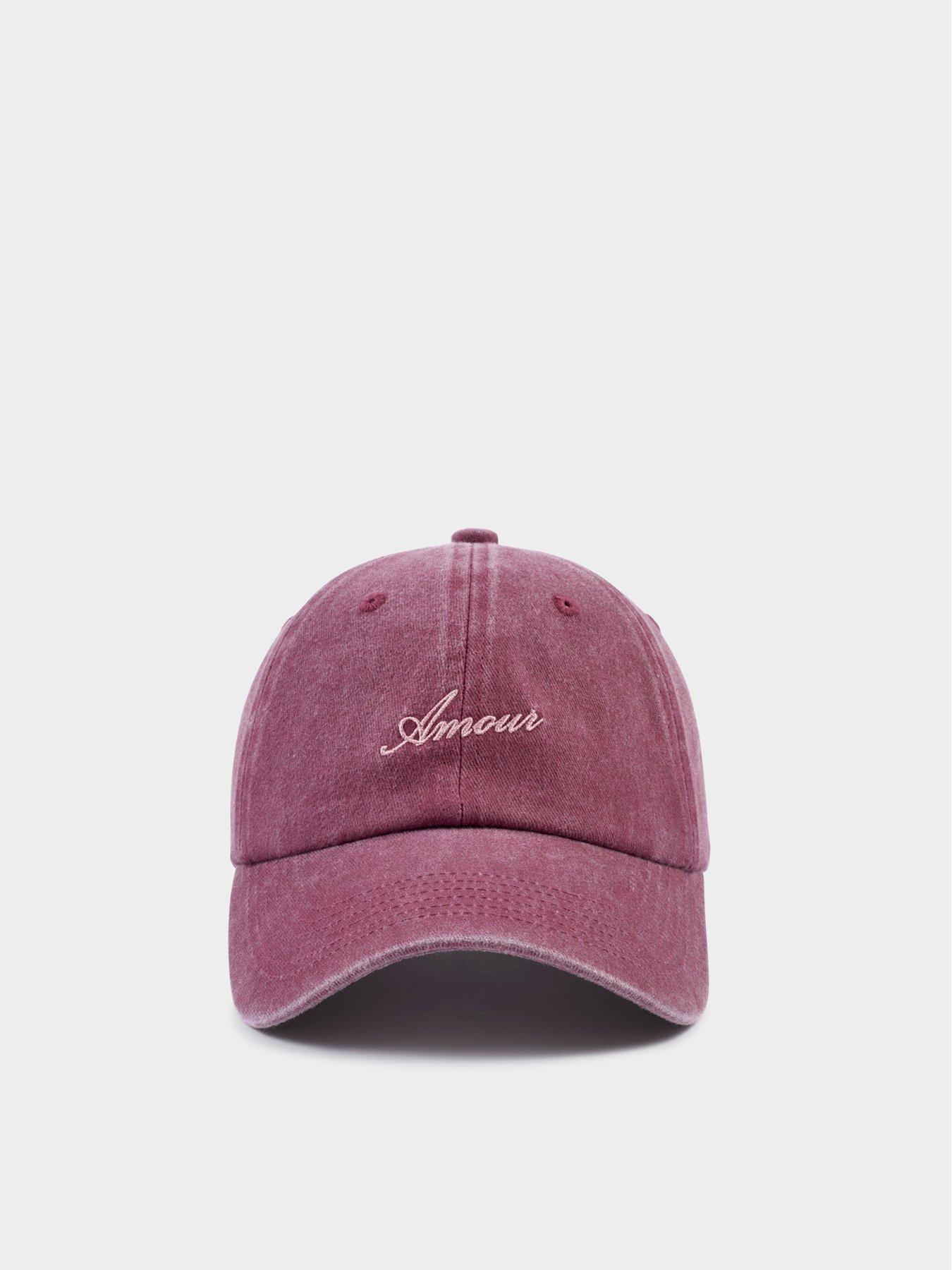 Image 2 of 5 of Katie Loxton Embroidered 'amour' Cap - Red