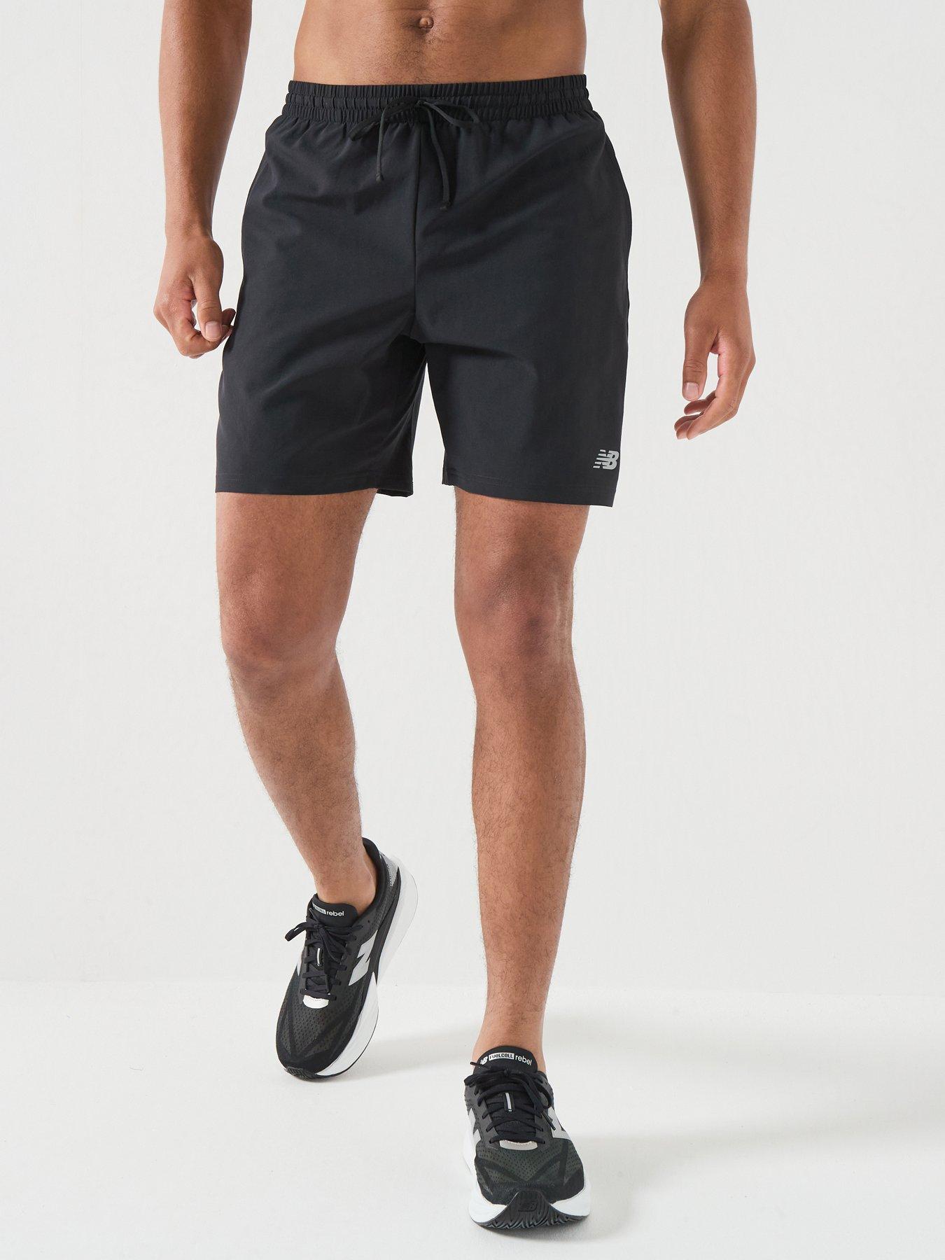 New Balance Mens Running Essential 7Inch Shorts - Black