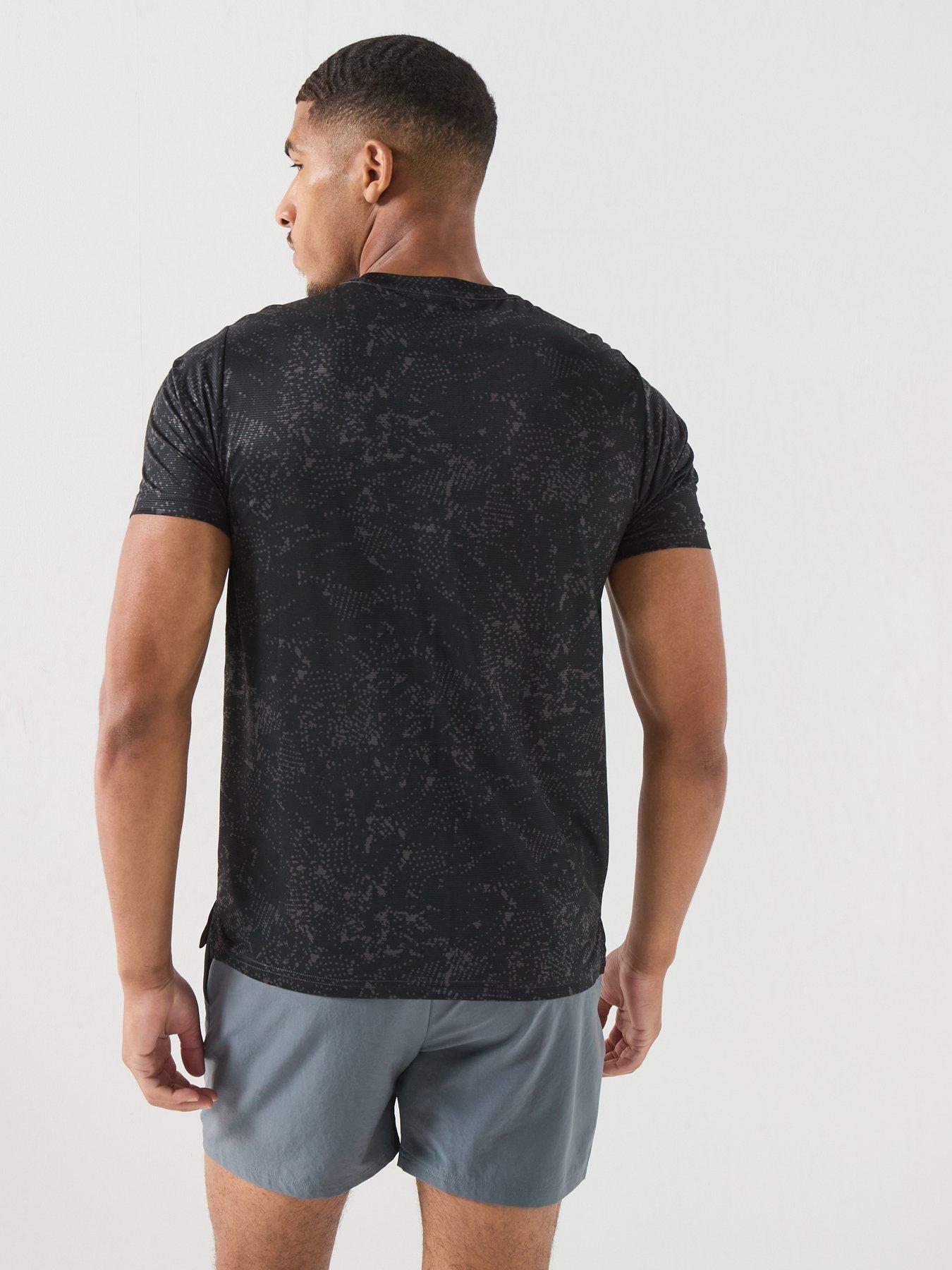 Image 2 of 6 of New Balance Mens Running Essential Printed T-Shirt - Grey