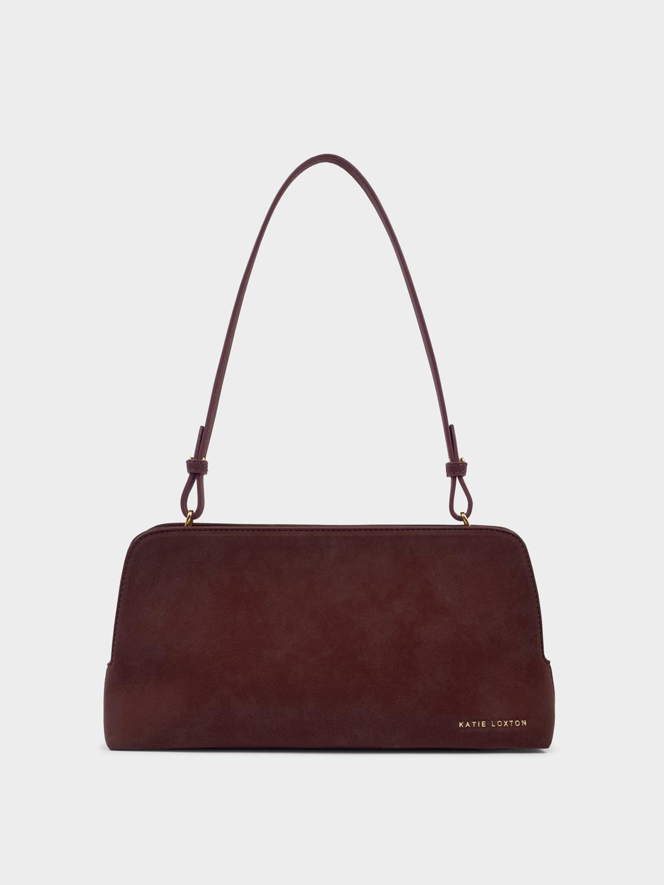 Image 3 of 7 of Katie Loxton Estelle Multiway Bag - Cherry Suedette