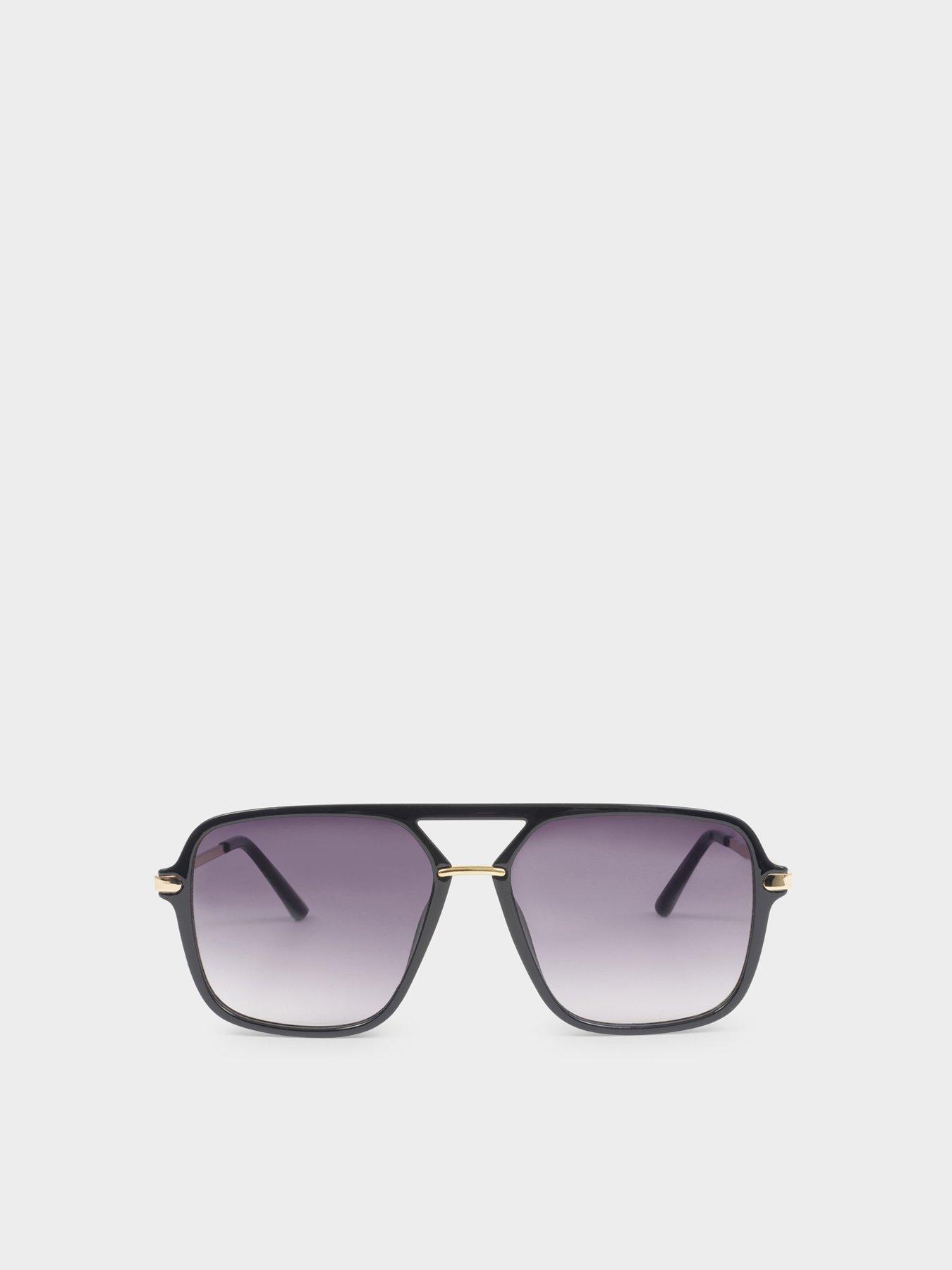 Image 2 of 6 of Katie Loxton St. Moritz Aviator Sunglasses - Black