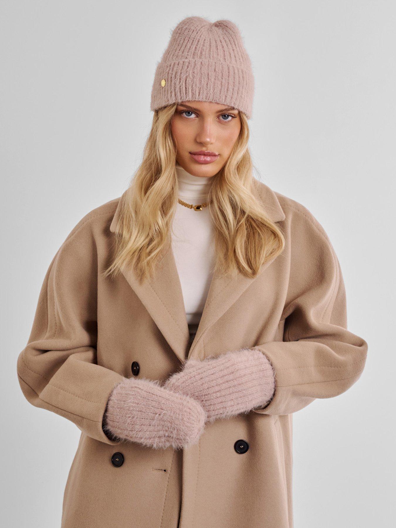 Katie Loxton Gift Boxed Hat And Mitten Set - Blush Pink