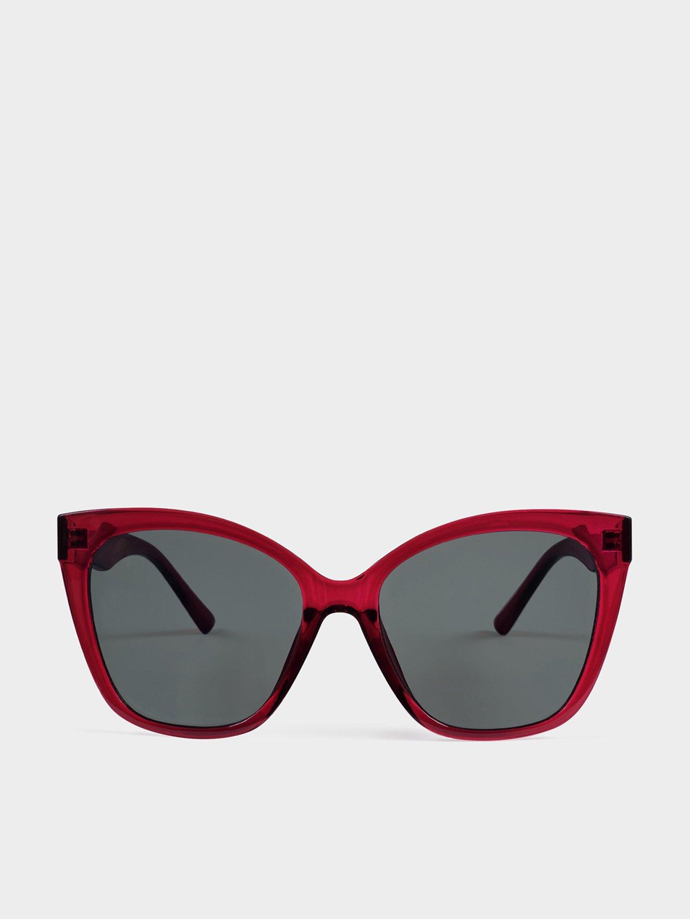 Image 2 of 6 of Katie Loxton Mykonos Sunglasses - Transparent Dark Cherry