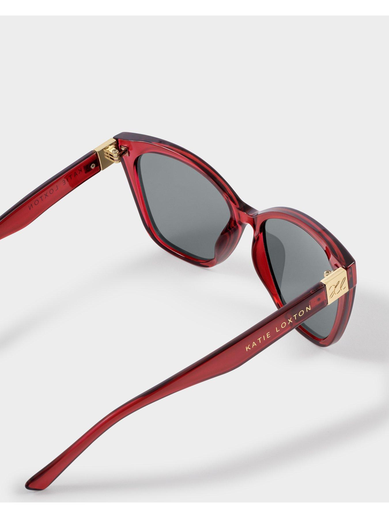 Image 3 of 6 of Katie Loxton Mykonos Sunglasses - Transparent Dark Cherry