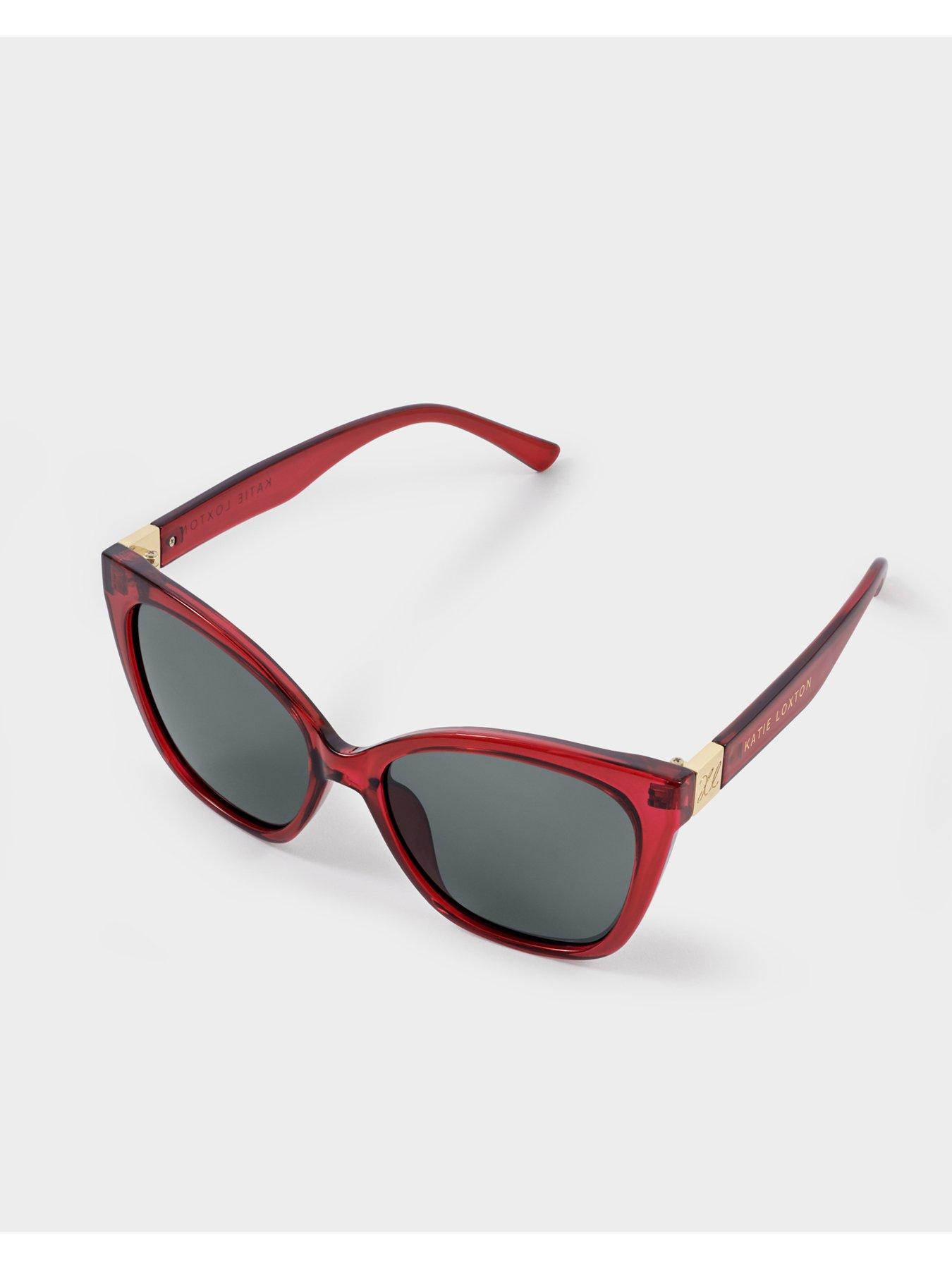 Image 4 of 6 of Katie Loxton Mykonos Sunglasses - Transparent Dark Cherry