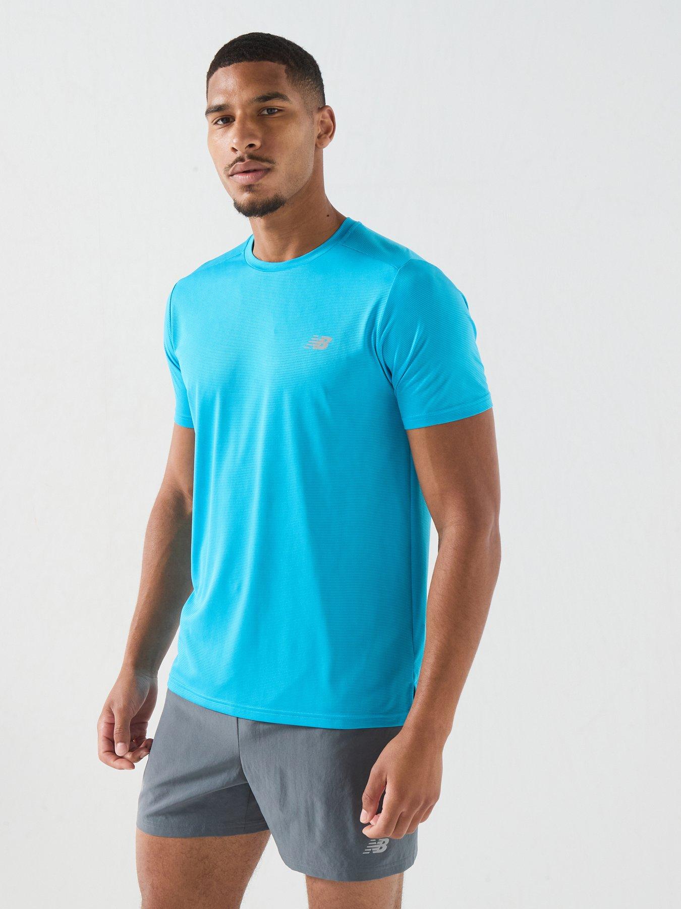 New Balance Mens Running Essential T-Shirt - Blue