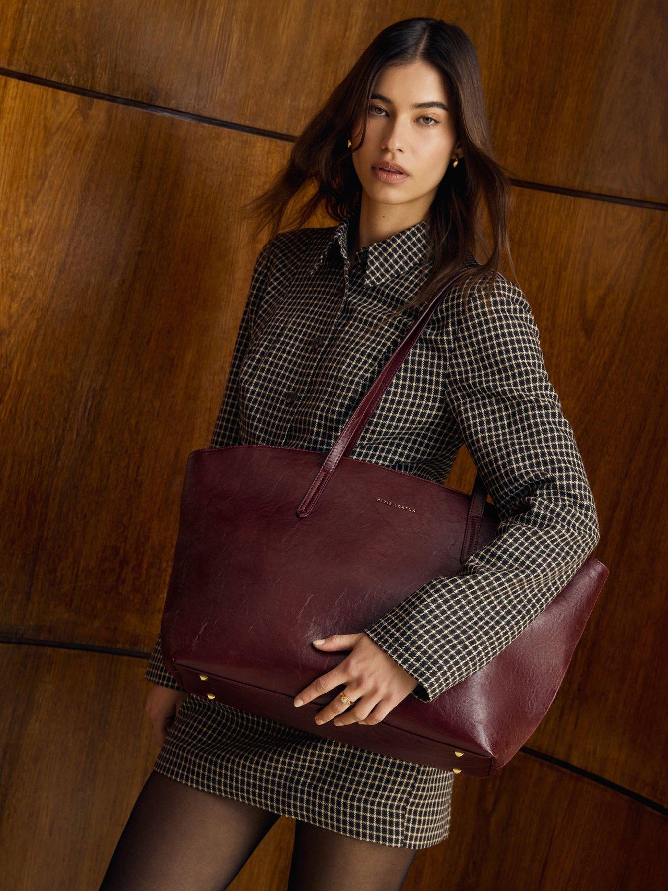 Katie Loxton Harlyn Work Tote Bag - Cherry Distressed