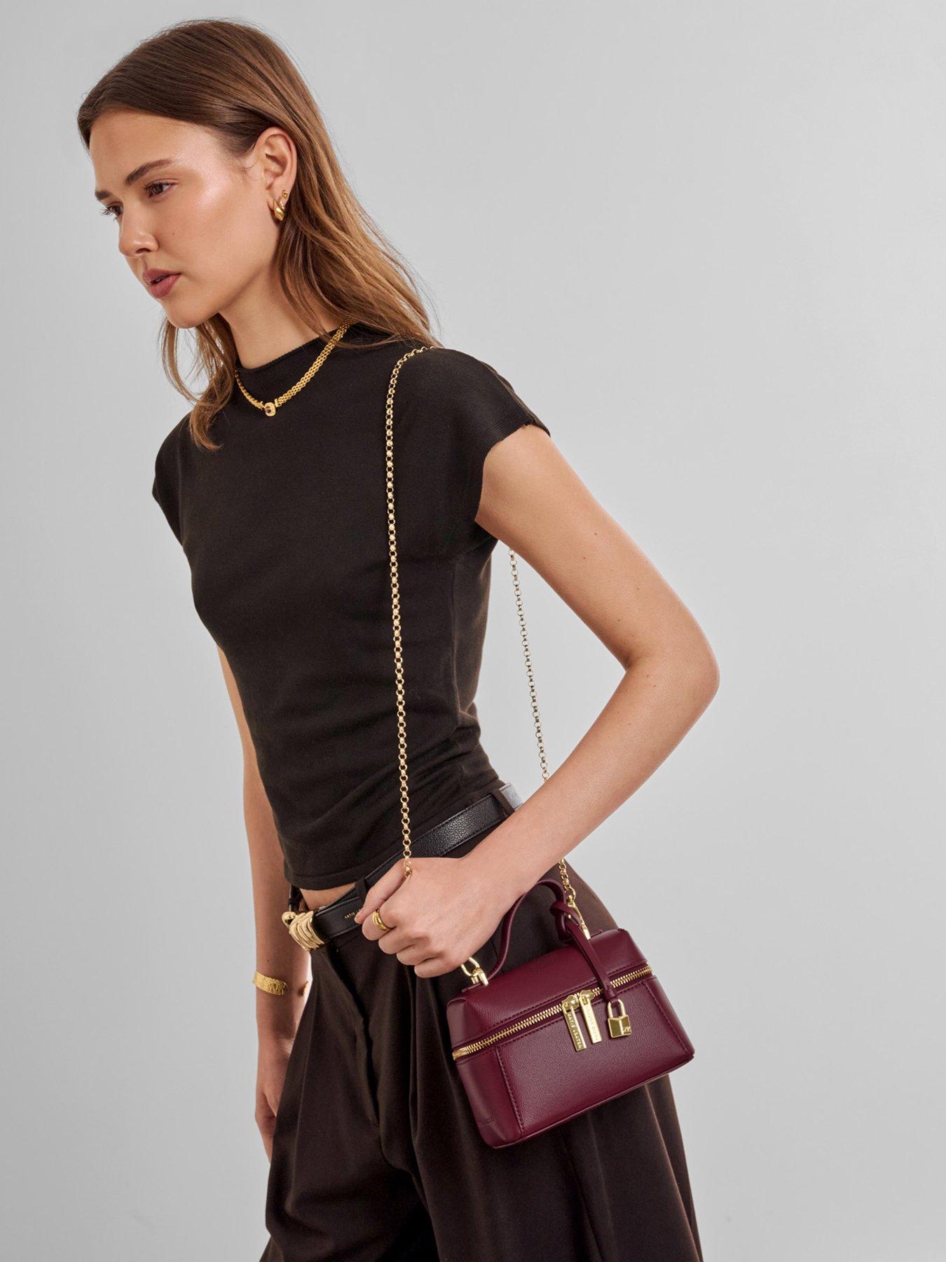 Katie Loxton Mia Mini Vanity Crossbody Bag - Cherry