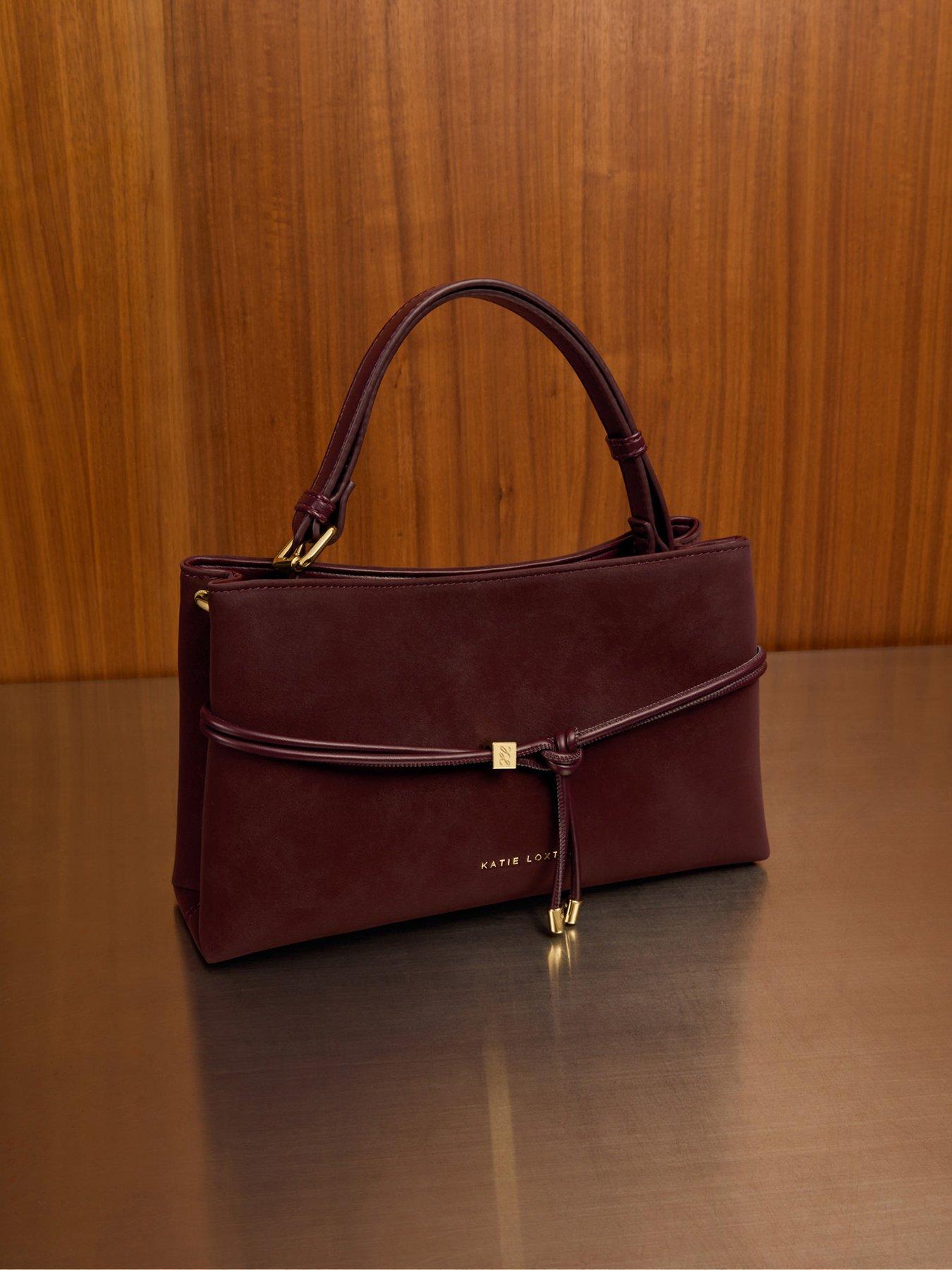 Katie Loxton Lori Crossbody Bag - Cherry Suedette