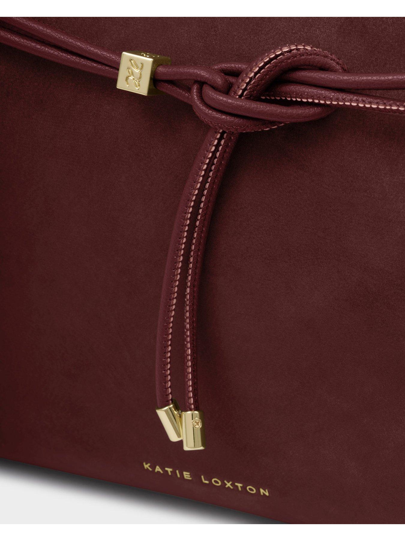 Image 5 of 7 of Katie Loxton Lori Tote Bag - Cherry Suedette