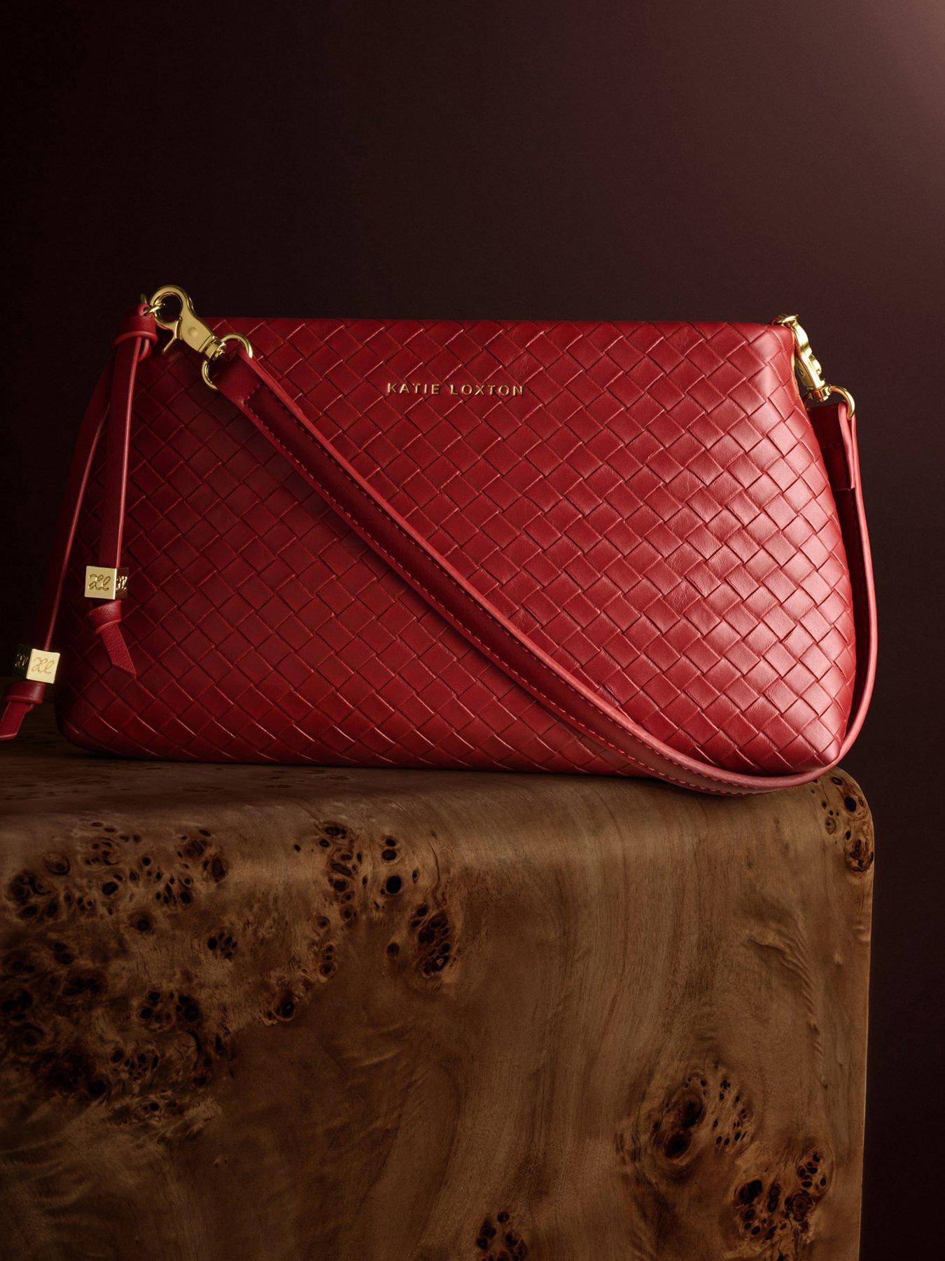Katie Loxton Nova Small Shoulder Bag - Crimson,