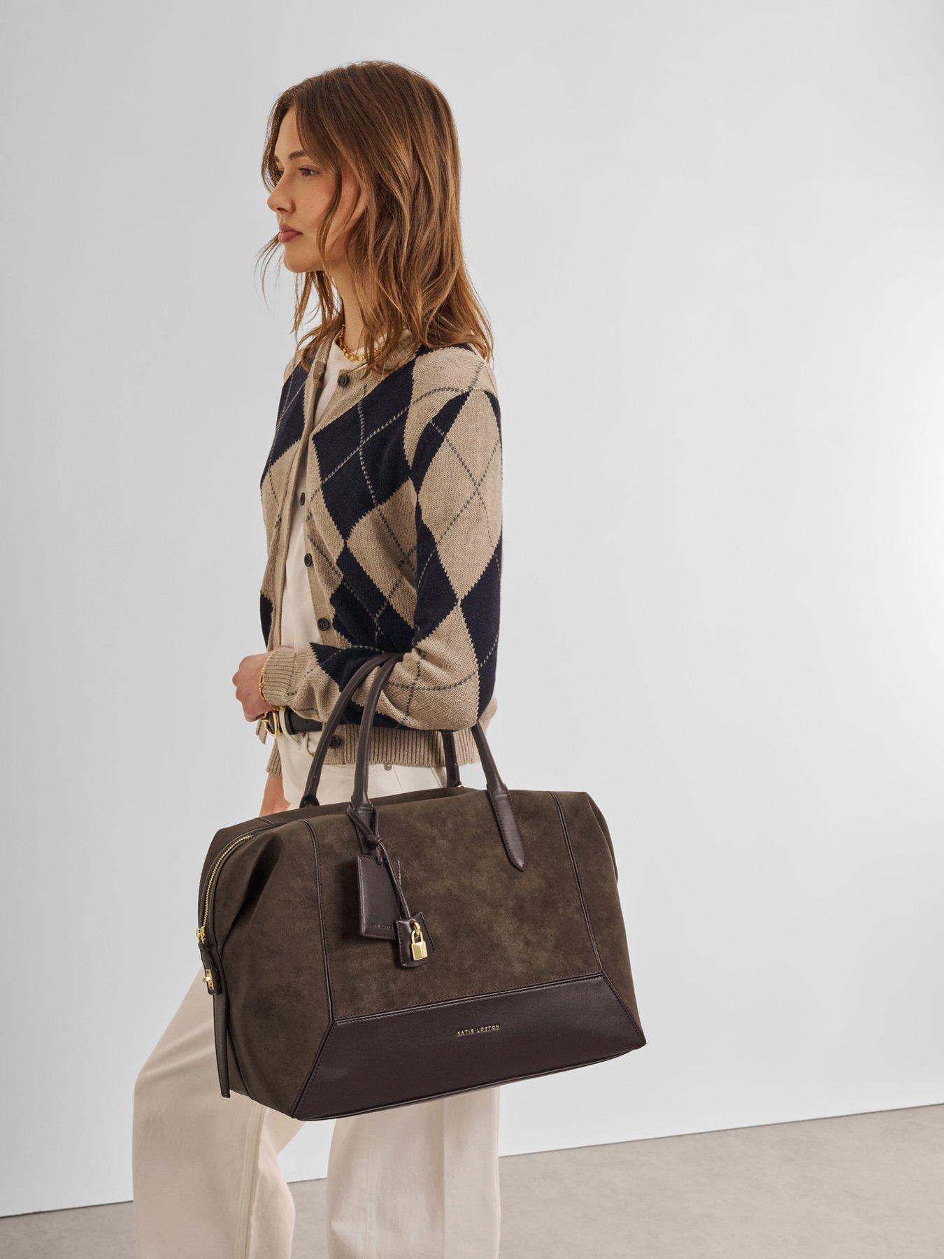 Katie Loxton Charlbury Cabin Bag - Bitter Chocolate Suedette / Bitter Chocolate