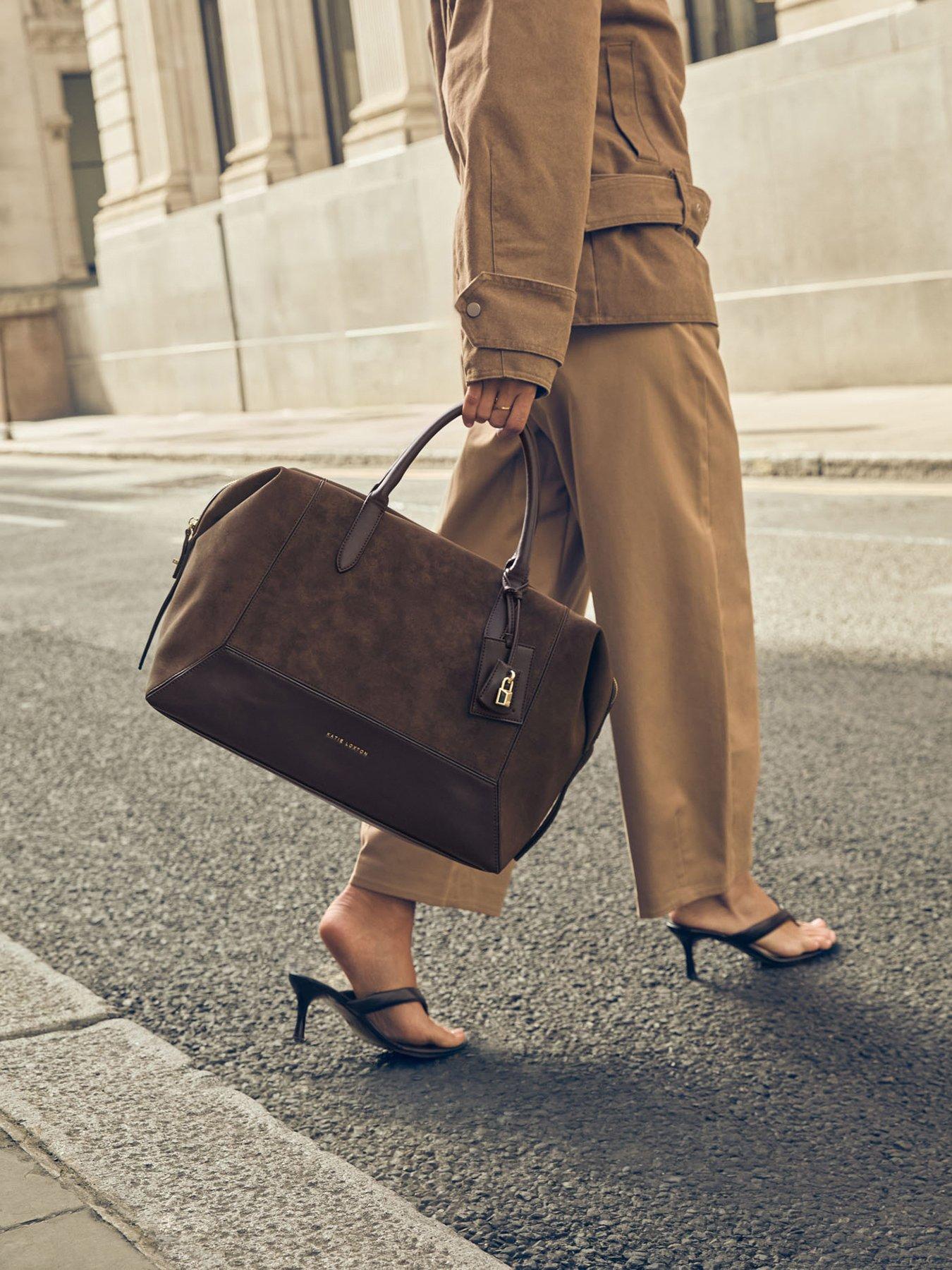 Katie Loxton Charlbury Cabin Bag - Bitter Chocolate Suedette / Bitter Chocolate