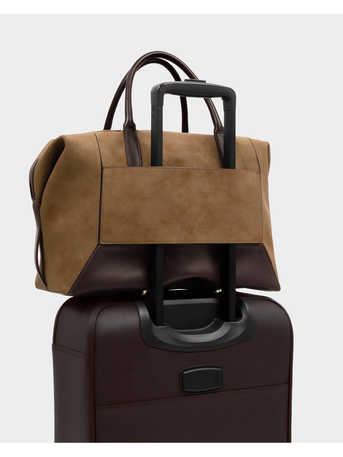 Image 4 of 7 of Katie Loxton Charlbury Cabin Bag - Caramel Suedette / Bitter Chocolate