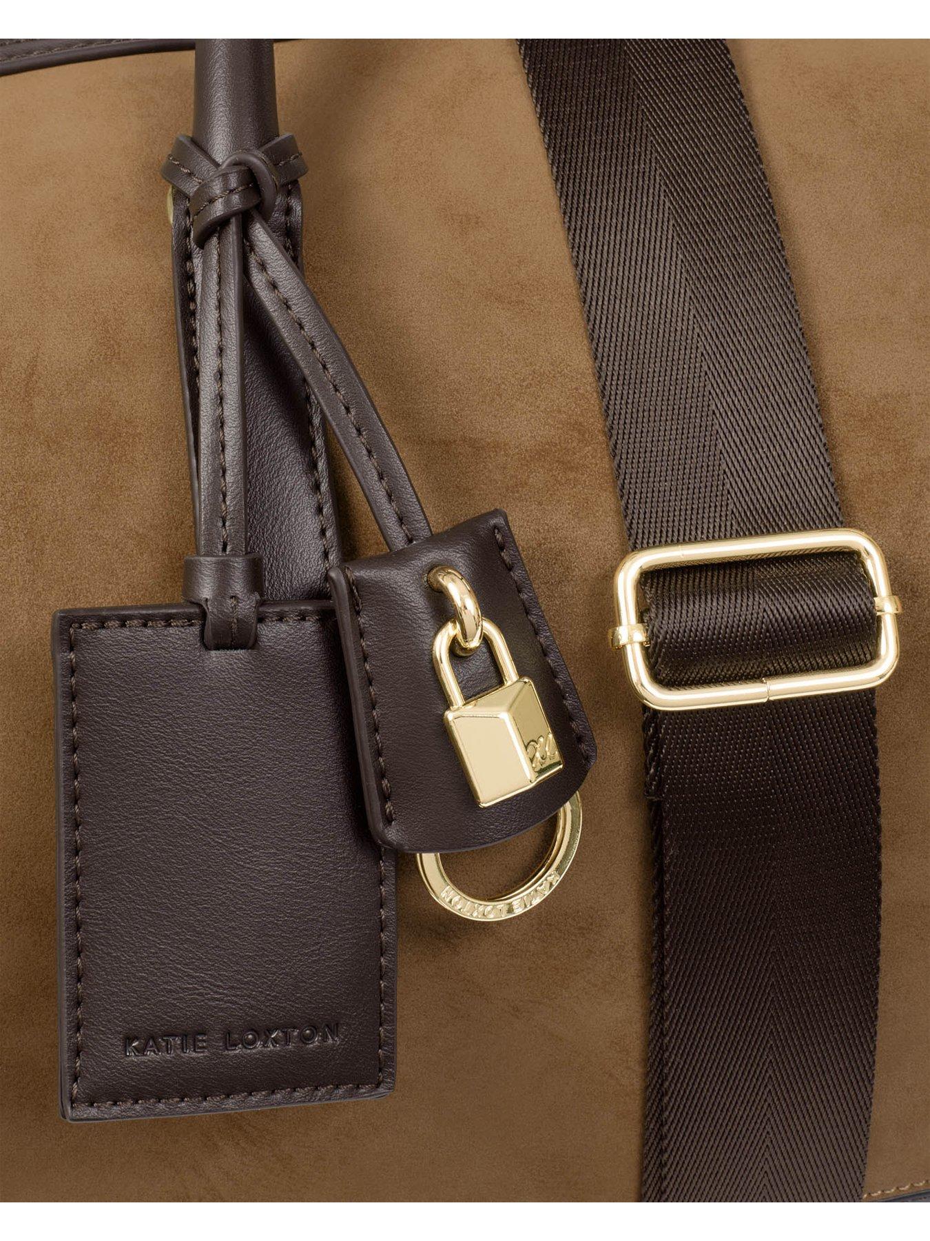 Image 5 of 7 of Katie Loxton Charlbury Cabin Bag - Caramel Suedette / Bitter Chocolate