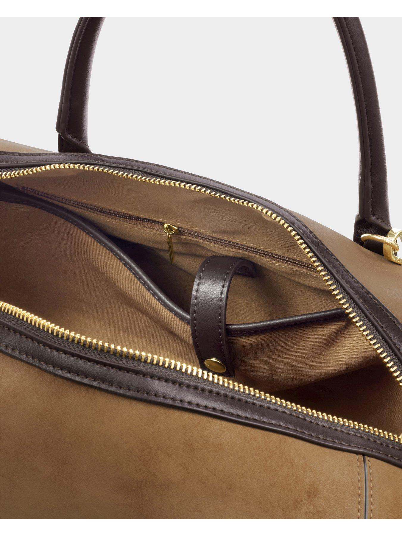 Image 6 of 7 of Katie Loxton Charlbury Cabin Bag - Caramel Suedette / Bitter Chocolate