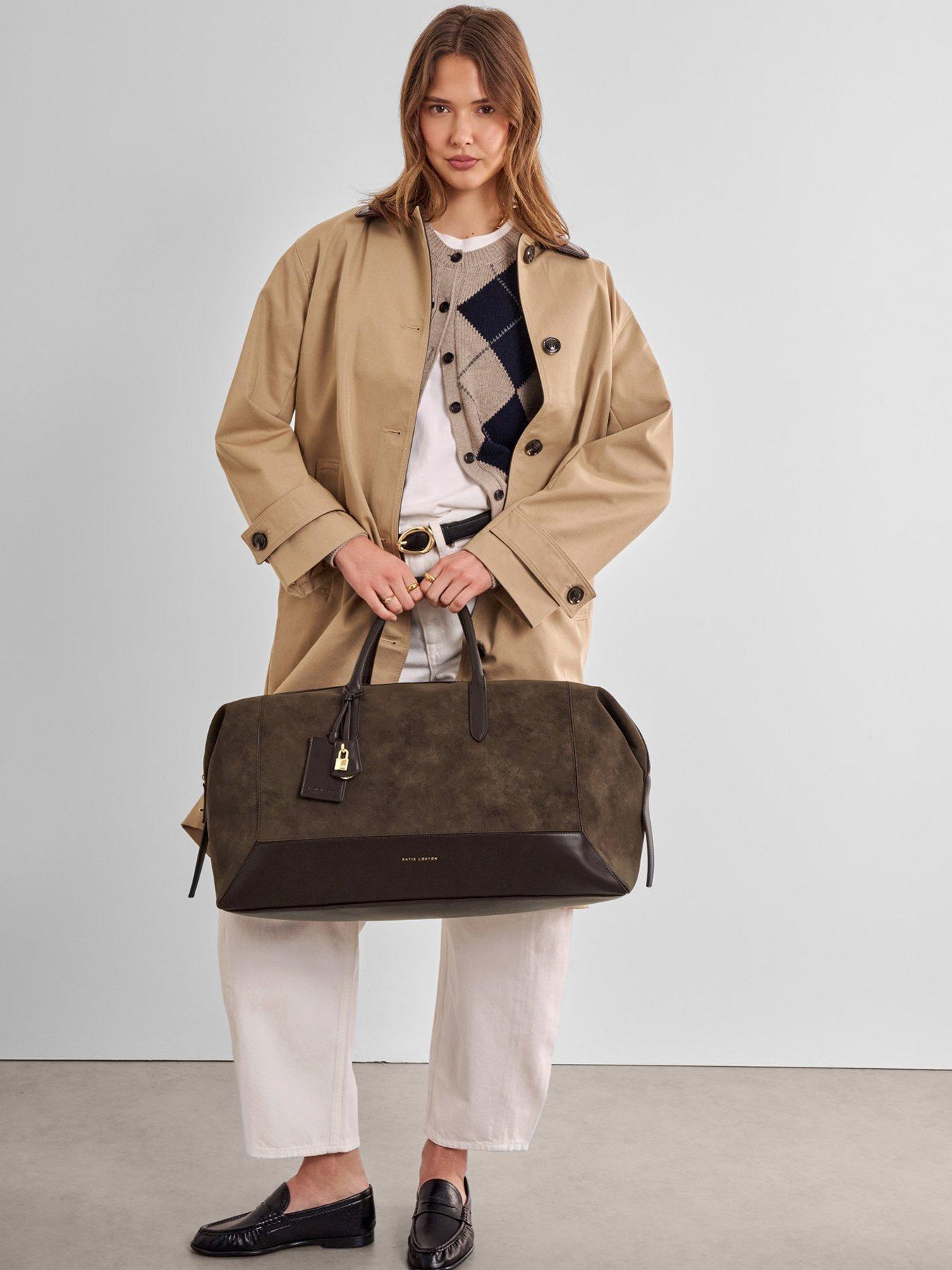 Katie Loxton Charlbury Weekend Bag - Bitter Chocolate Suedette / Bitter Chocolate