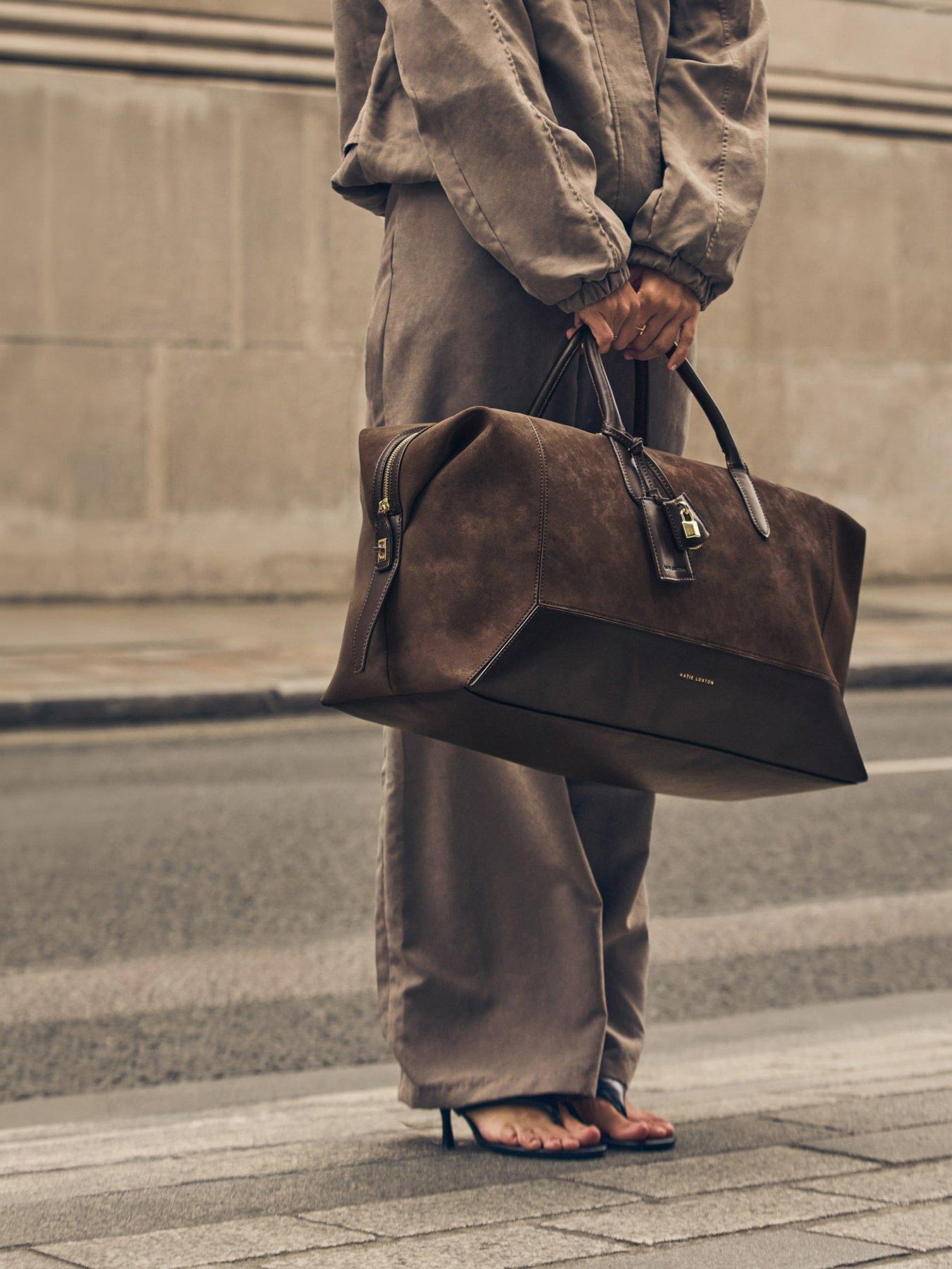Katie Loxton Charlbury Weekend Bag - Bitter Chocolate Suedette / Bitter Chocolate