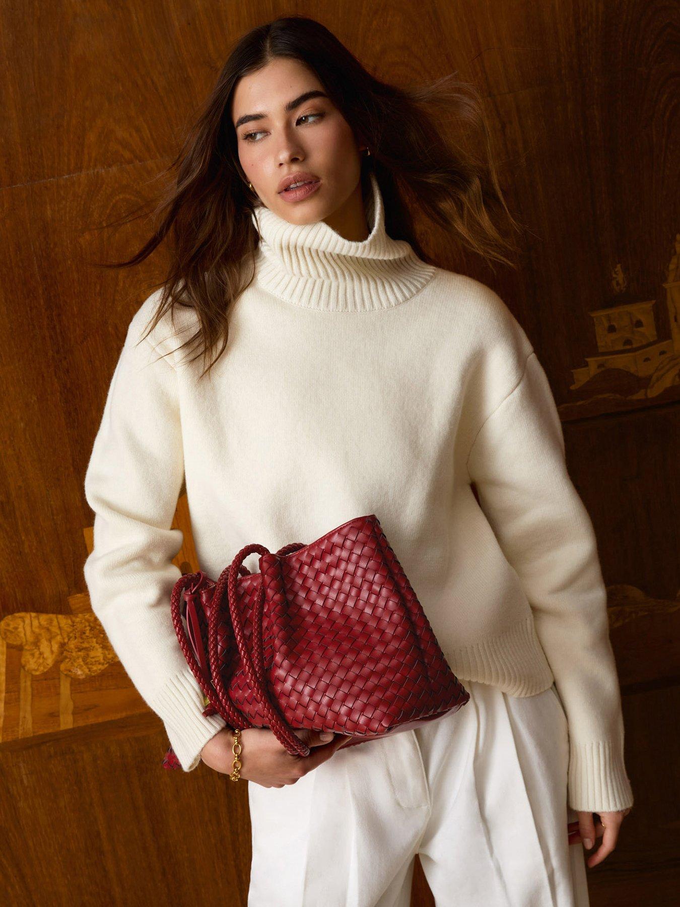 Katie Loxton Nova Small Shoulder Tote - Crimson