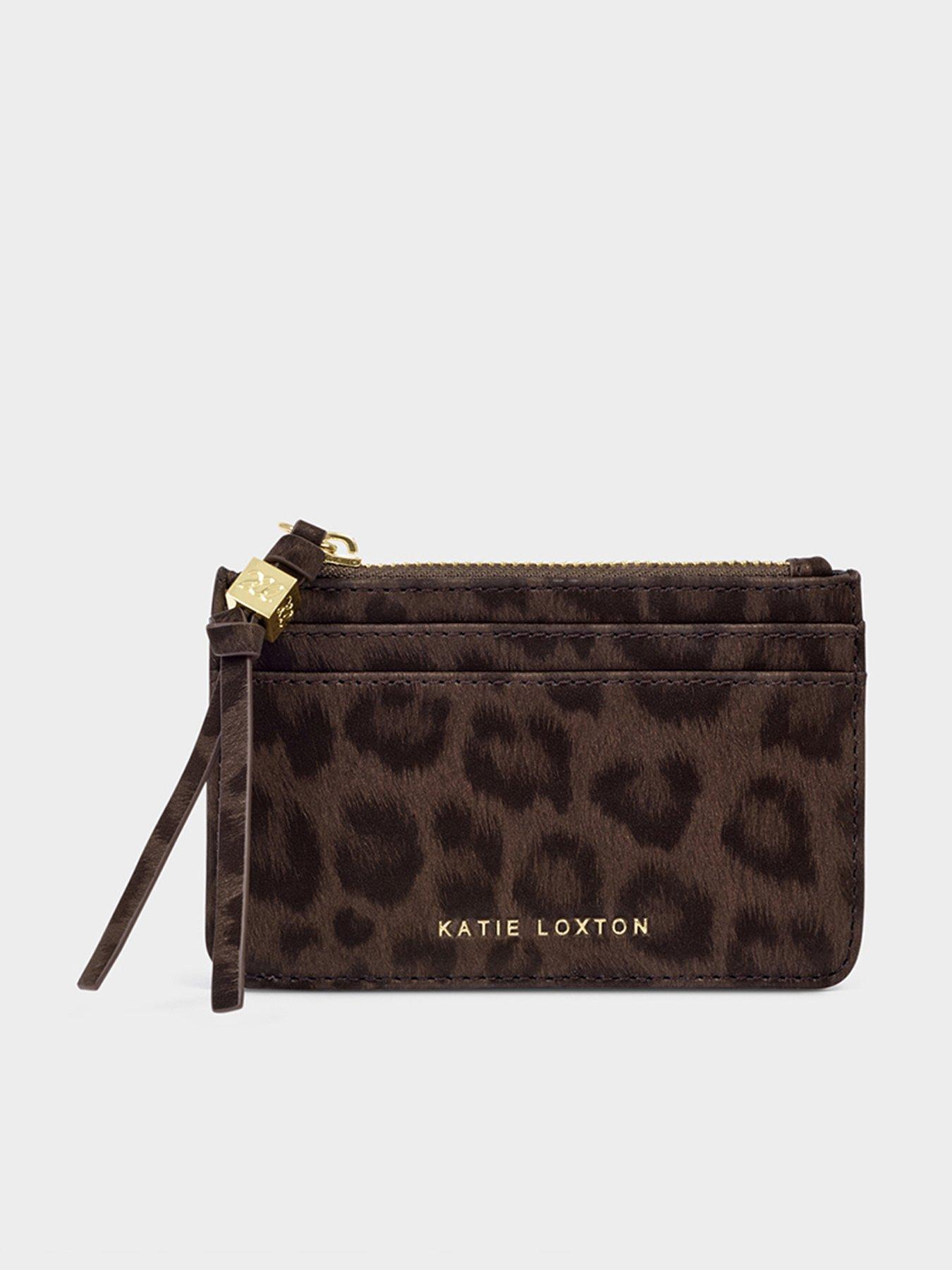 Katie Loxton Lottie Coin  &  Cardholder - Chocolate Leopard
