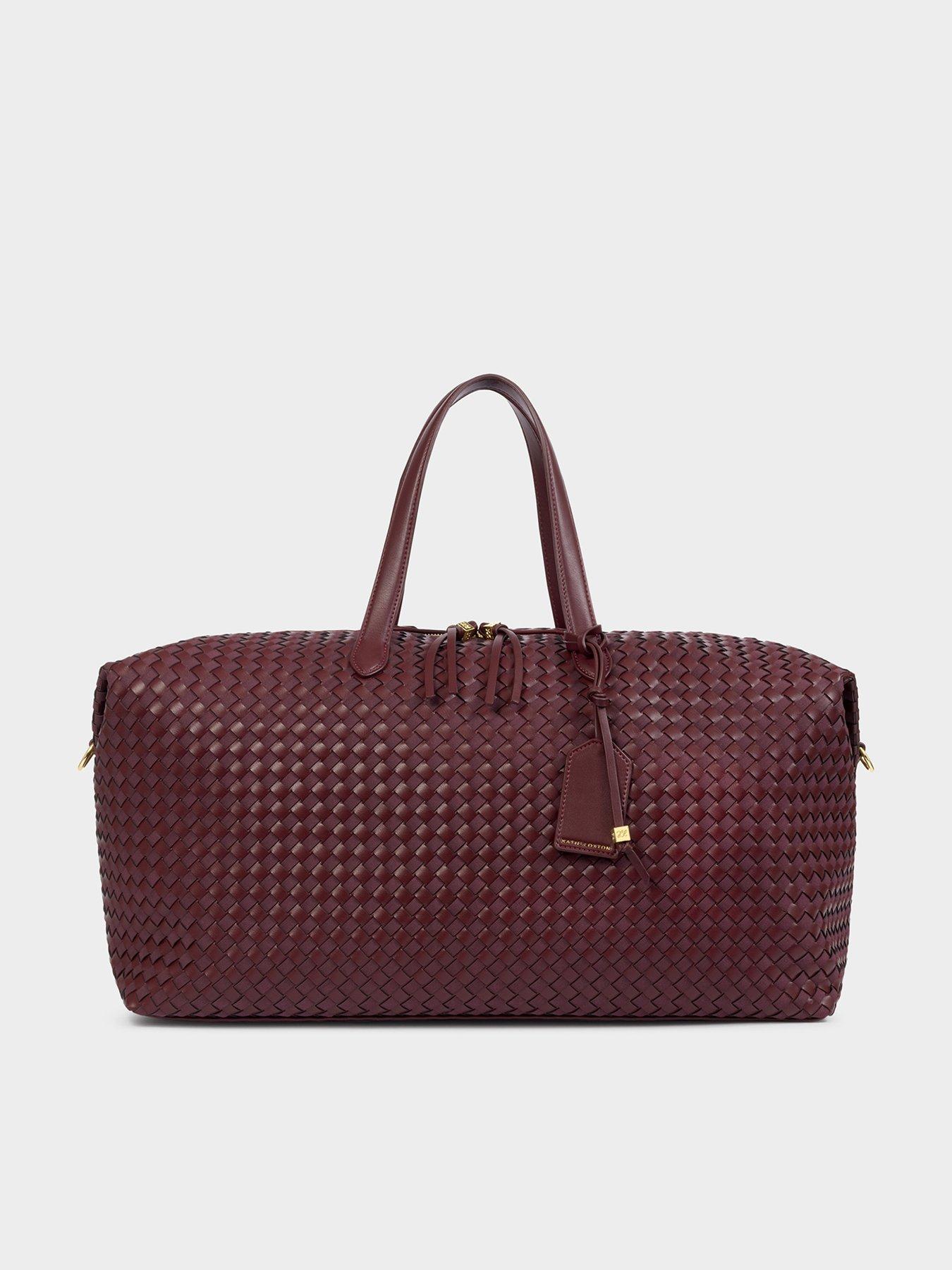 Image 2 of 7 of Katie Loxton Soho Hand Woven Weekend Bag - Cherry Mixed
