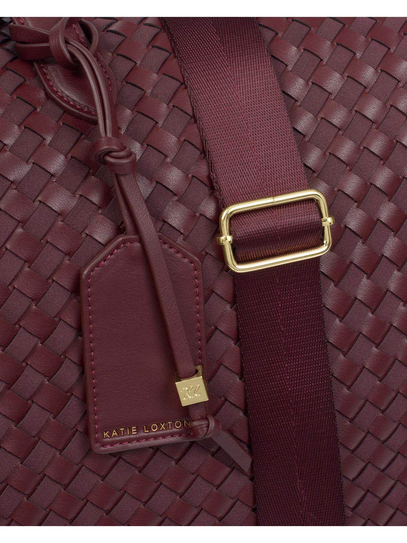 Image 4 of 7 of Katie Loxton Soho Hand Woven Weekend Bag - Cherry Mixed