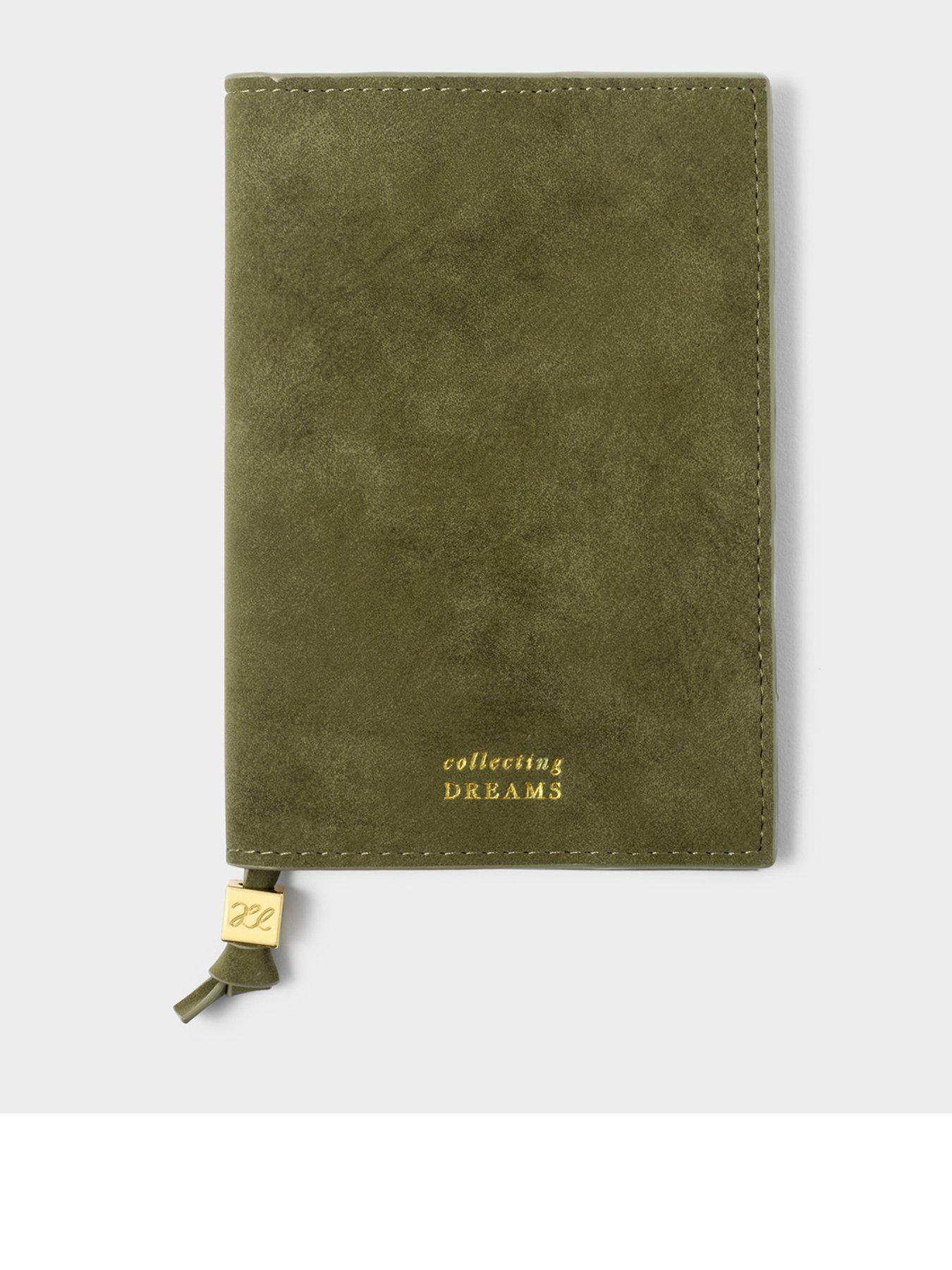 Katie Loxton Travel Passport Cover 'next Stop Sunshine' - Olive Suedette