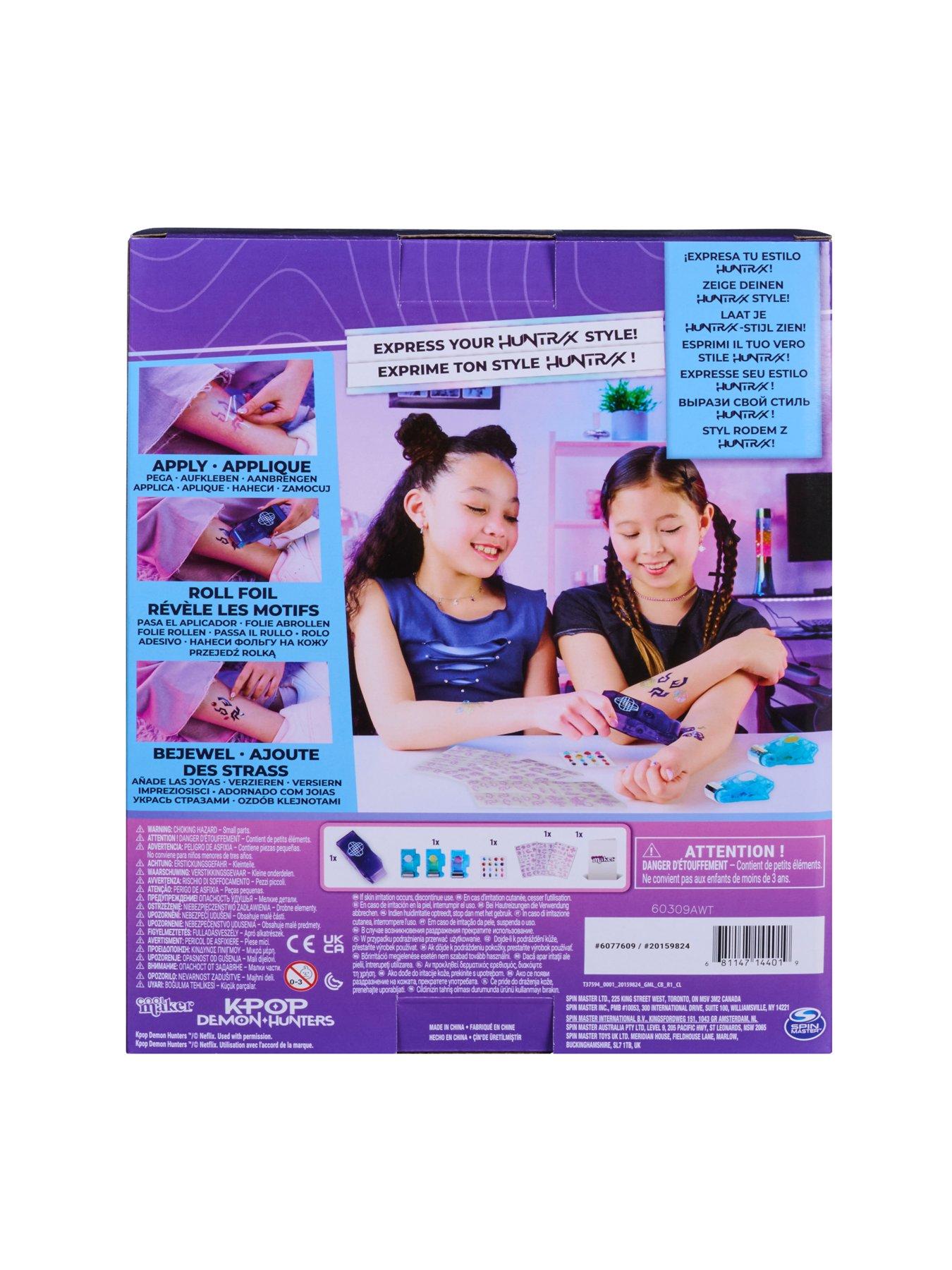 Image 7 of 8 of Cool Maker K-Pop Demon Hunters Shimmer Temporary Tattoo Kit