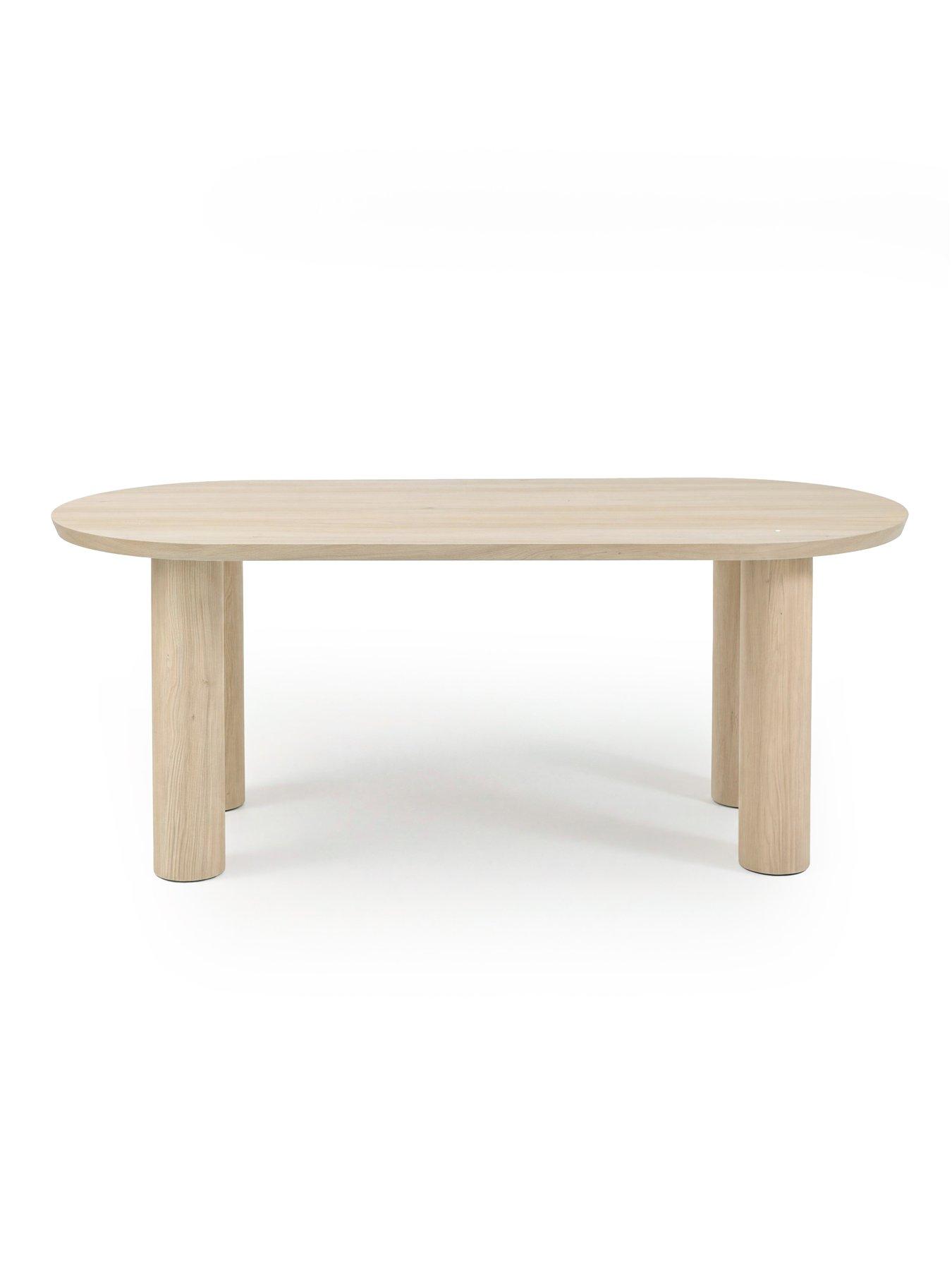Image 4 of 7 of The Very Collection Arley 200cm Dining Table &amp; 2 Arley Upholstered Dining Benches - FSC&reg; Certified