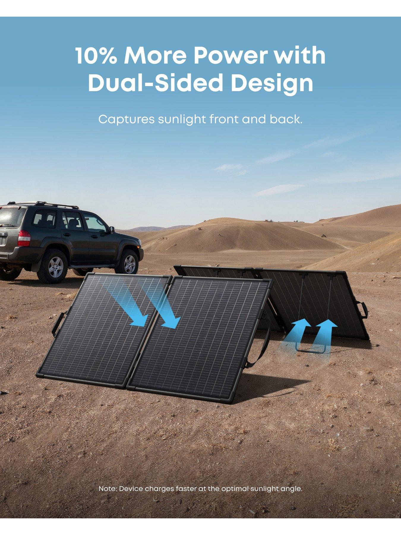 Image 3 of 7 of Anker SOLIX PS100 Bifacial Portable Solar Panel