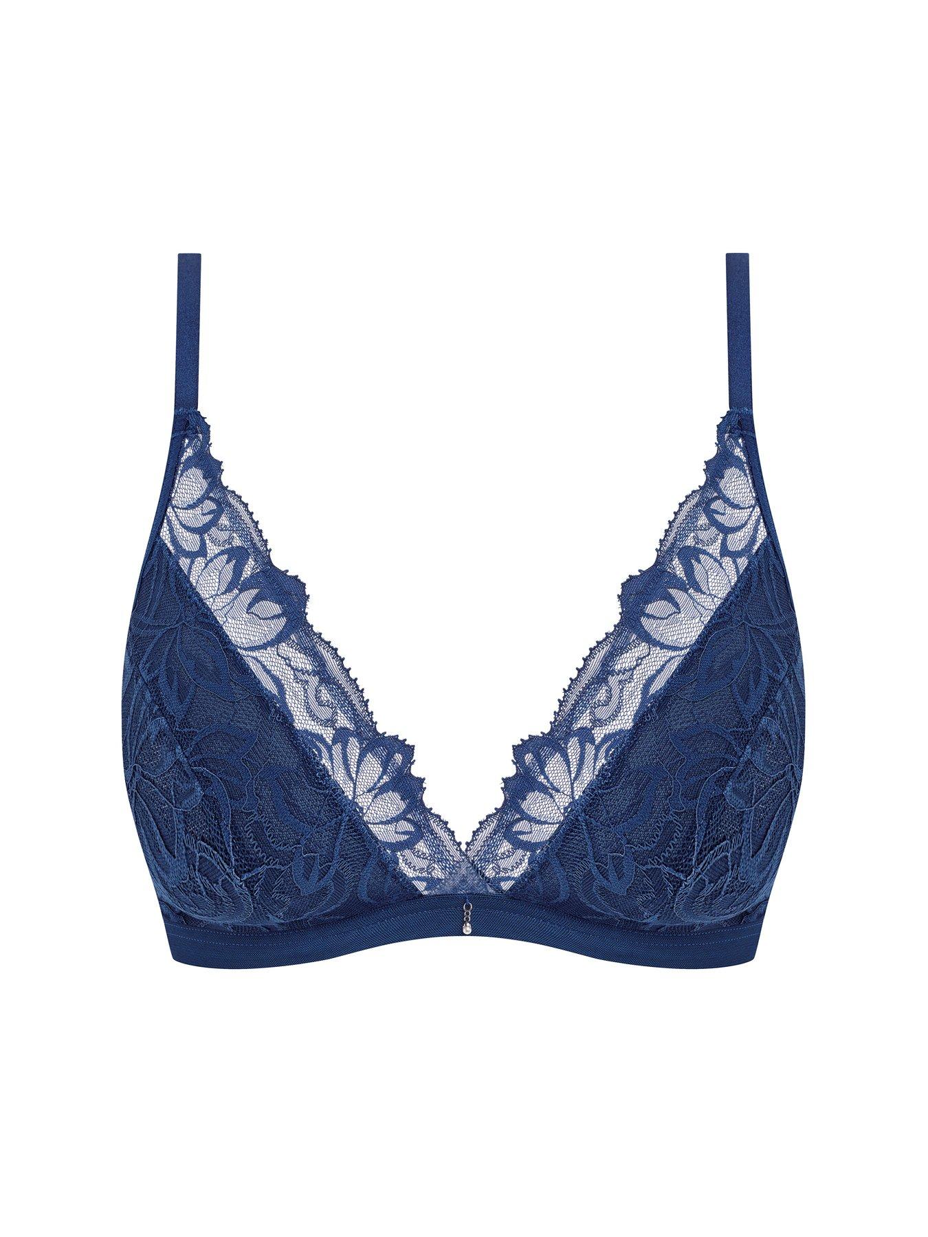 Image 5 of 5 of Wacoal Wacoal Abellia Non Wired Bralette-navy Peony