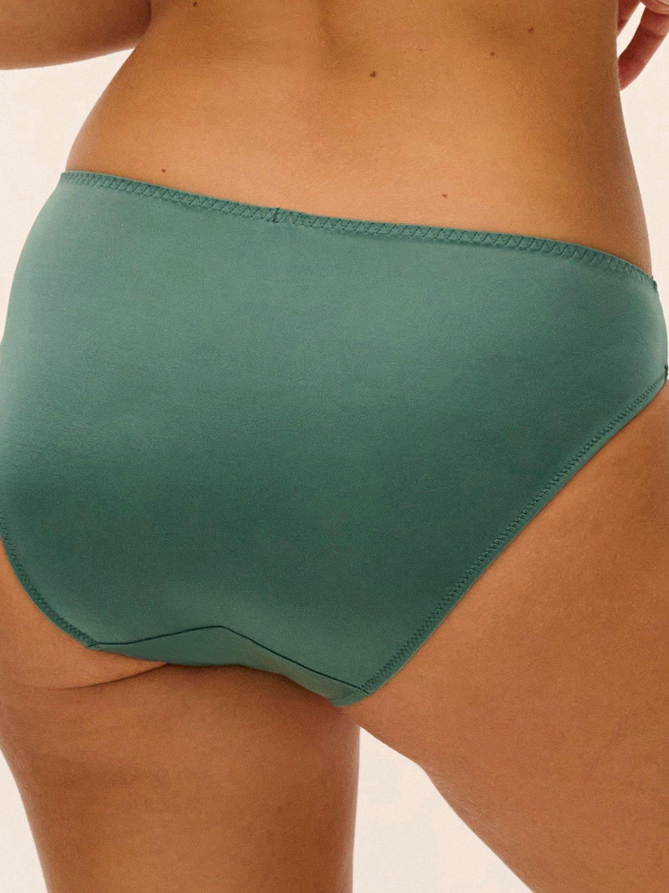 Image 2 of 5 of Wacoal Womens Modern Affair Lace Bikini Brief - Green