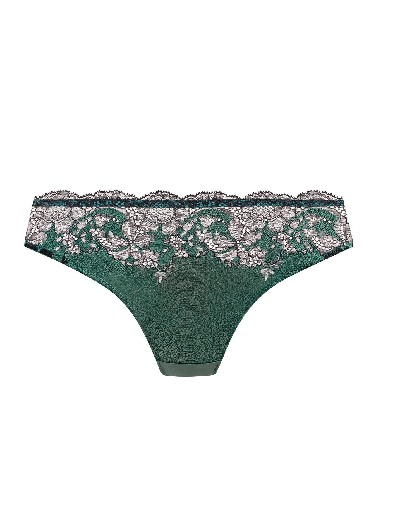 Image 5 of 5 of Wacoal Womens Modern Affair Lace Bikini Brief - Green