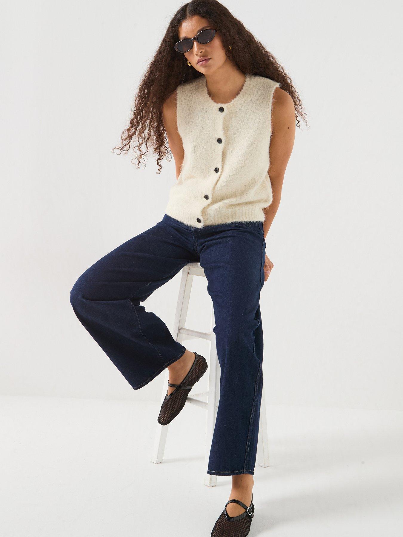 Image 6 of 6 of Only Rinse Wash High Waist Barrel Leg Jeans In 100% Cotton