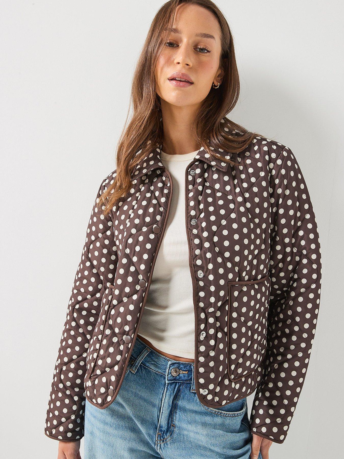 Only Polka Dot Short Quilted Jacket
