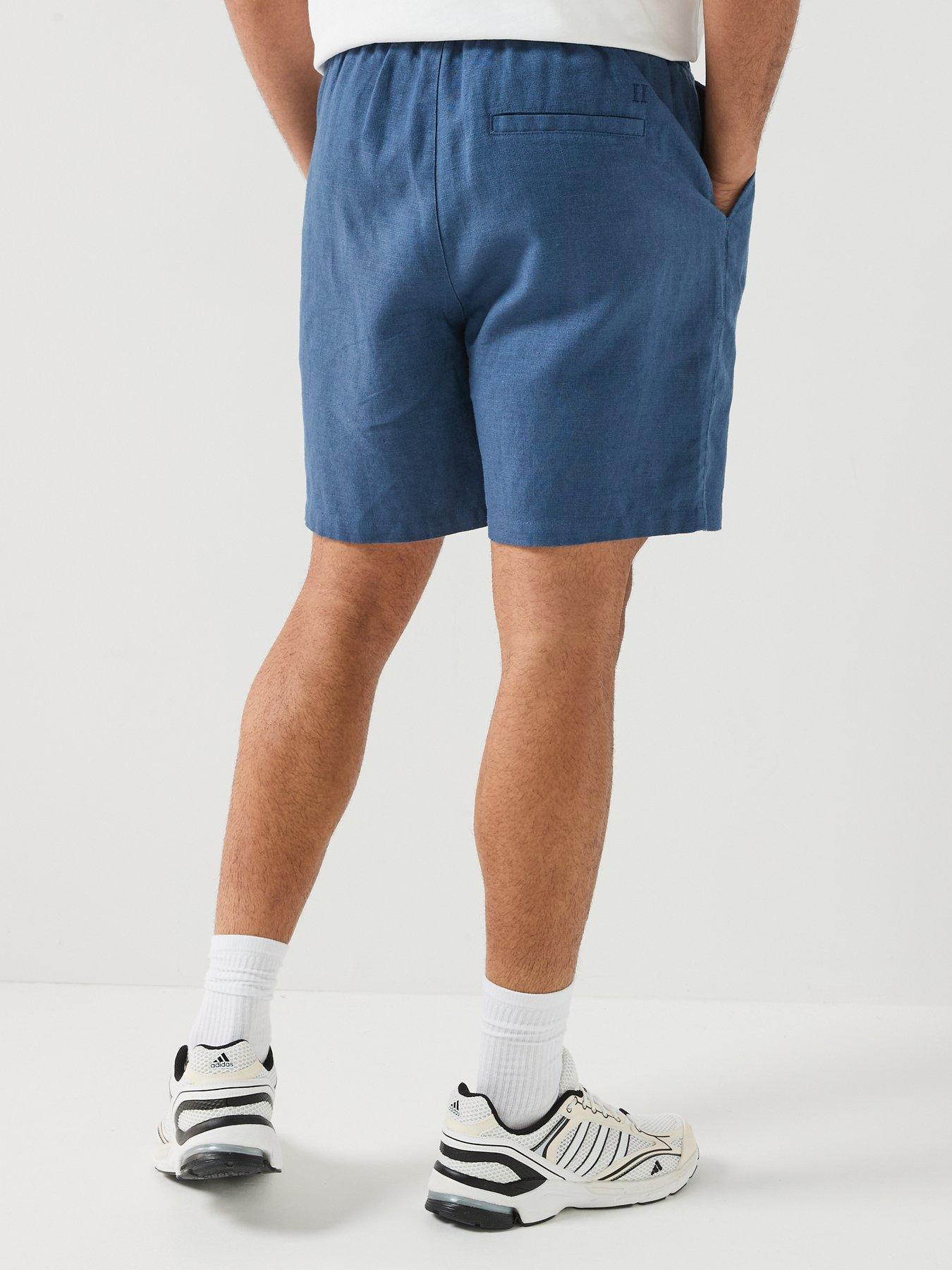 Image 2 of 6 of Les Deux Elasticated Drawstring Shorts - Dark Blue