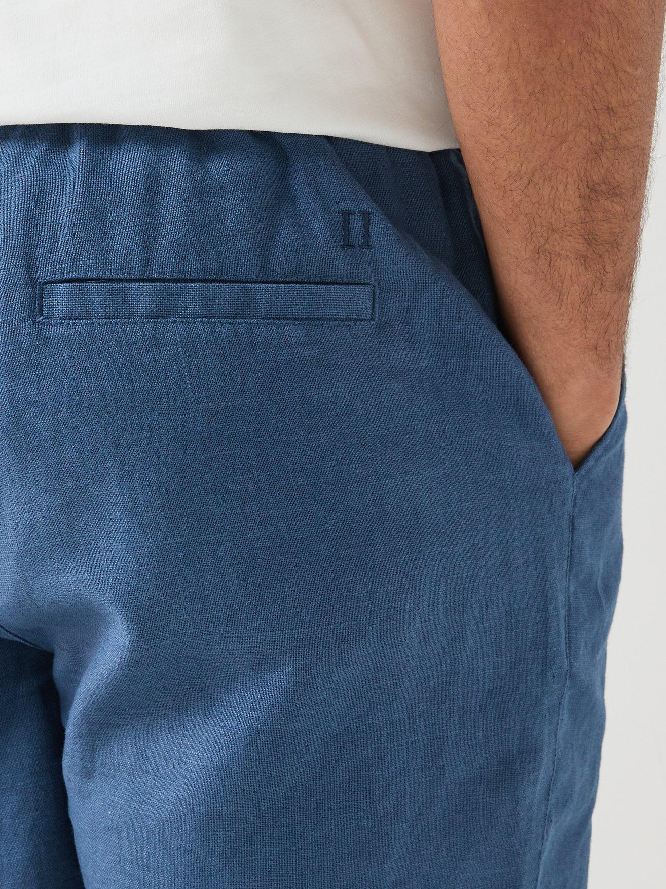 Image 4 of 6 of Les Deux Elasticated Drawstring Shorts - Dark Blue