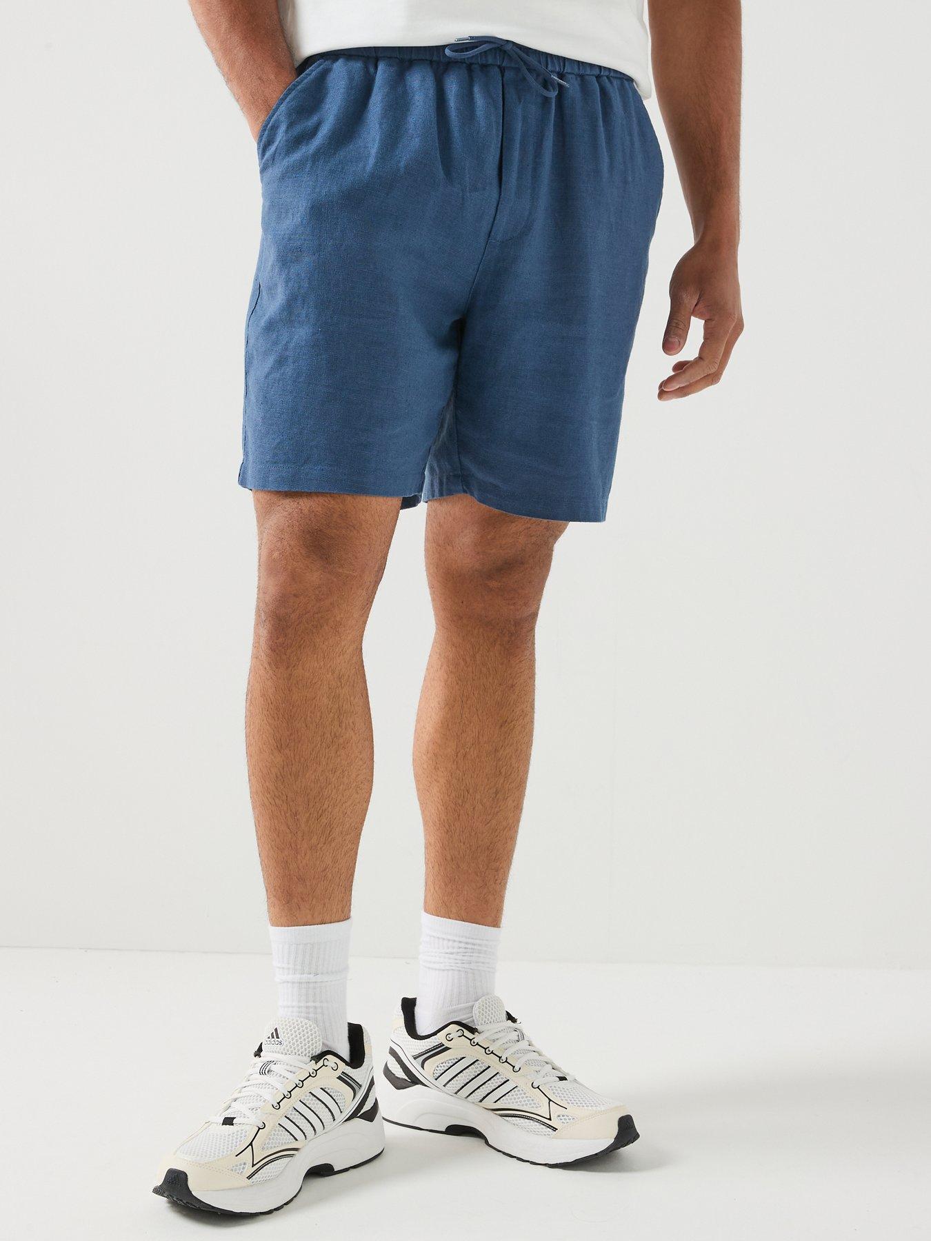 Image 5 of 6 of Les Deux Elasticated Drawstring Shorts - Dark Blue
