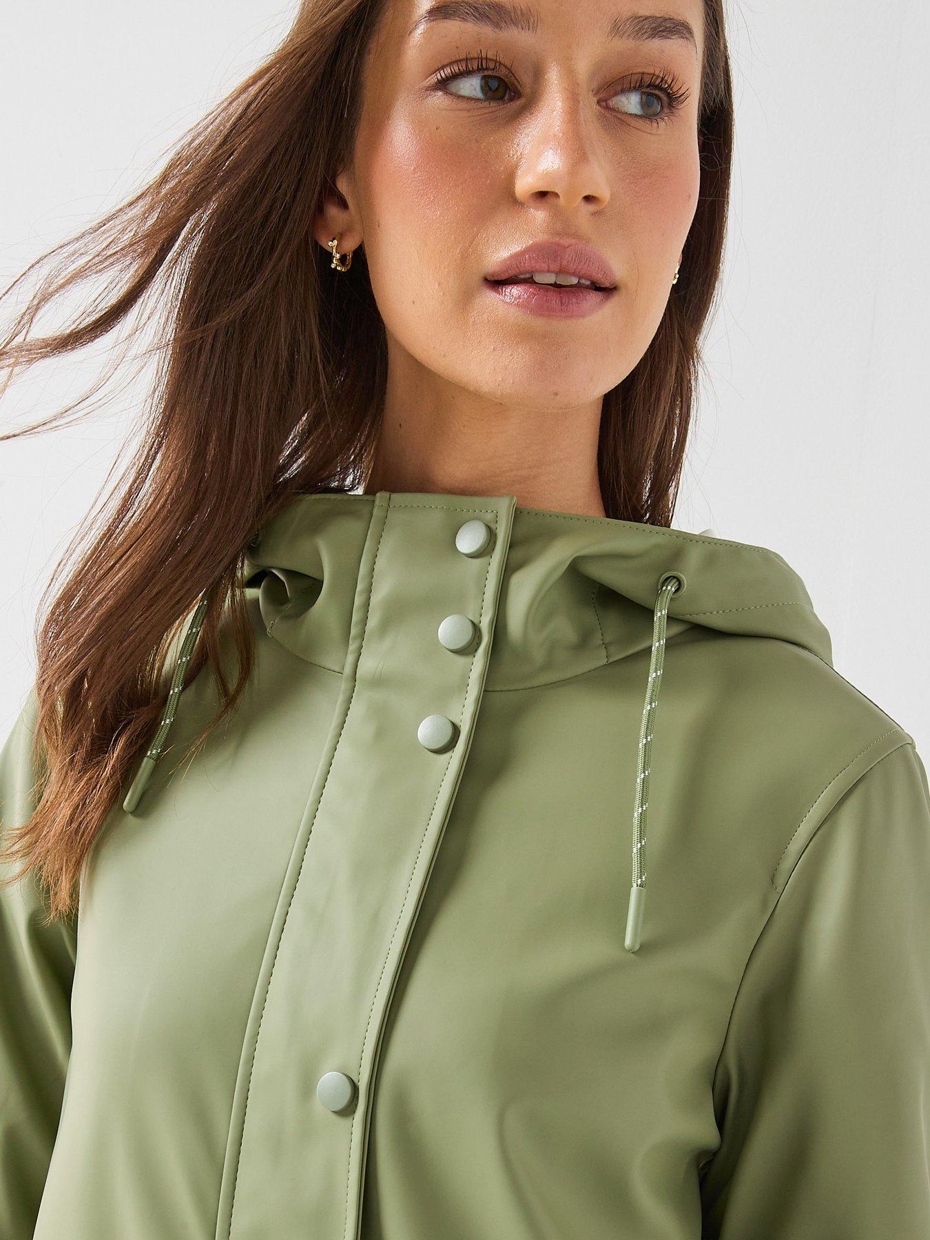 Image 5 of 5 of Vero Moda Women's Hooded Coat Jacket - Green