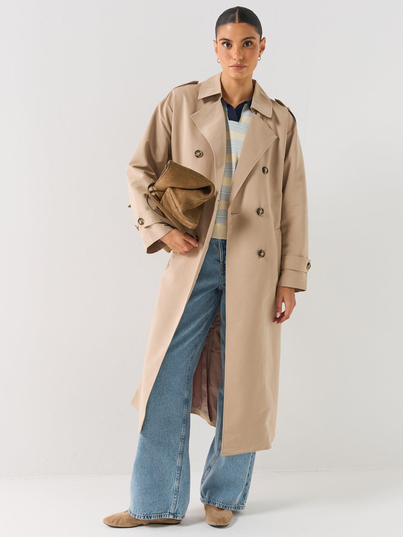 Image 1 of 6 of Vero Moda Long Trenchcoat- Nooa