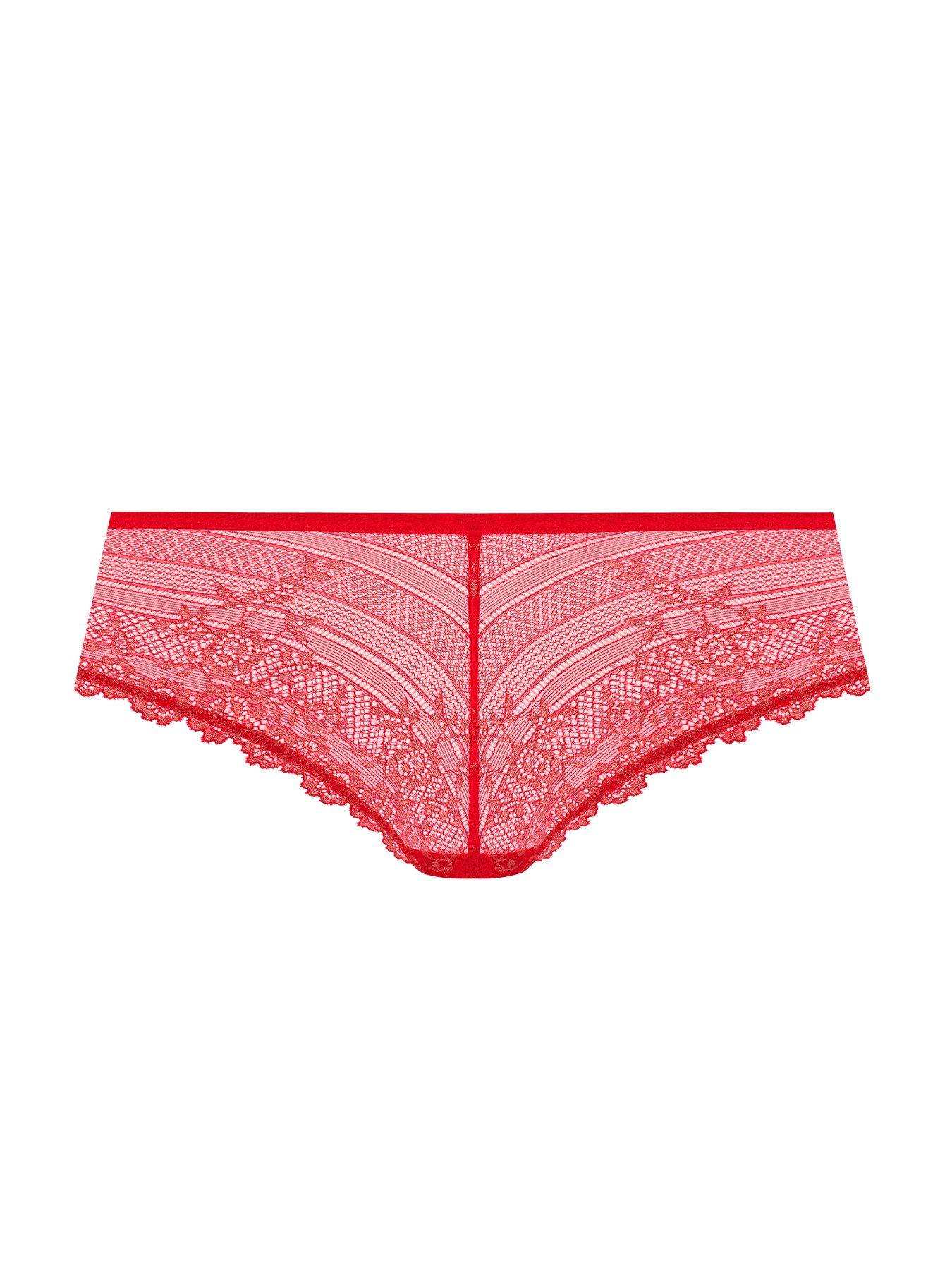 Image 4 of 4 of Wacoal Wacoal Embrace Lace Tanga-grandalia Red/rose Gold