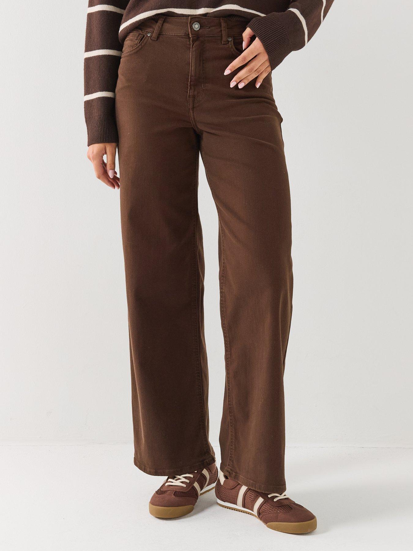 Only High Waist Wide Leg Jeans With Super Stretch