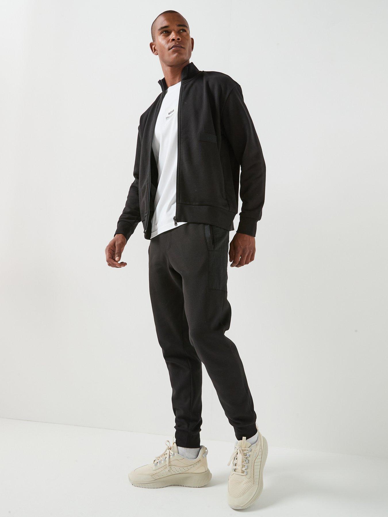 Image 3 of 6 of BOSS Relaxed-fit sweatshirt in premium French Terry - Black